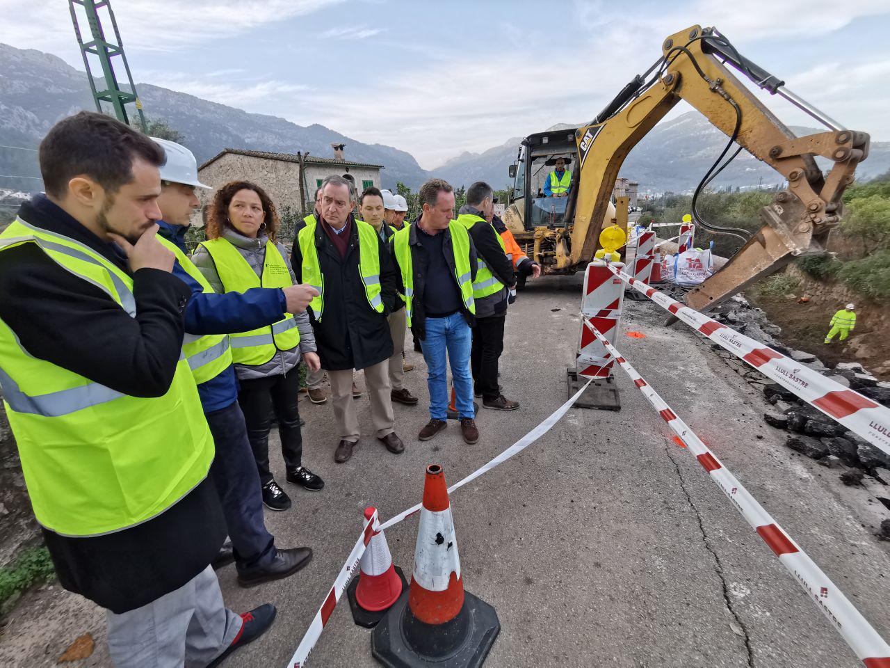 Reabre al tráfico la carretera que une Sóller y Fornalutx