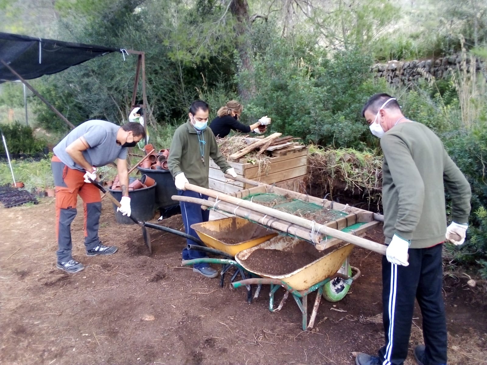 Alumnes del projecte de formació i ocupació RAIXA 2020