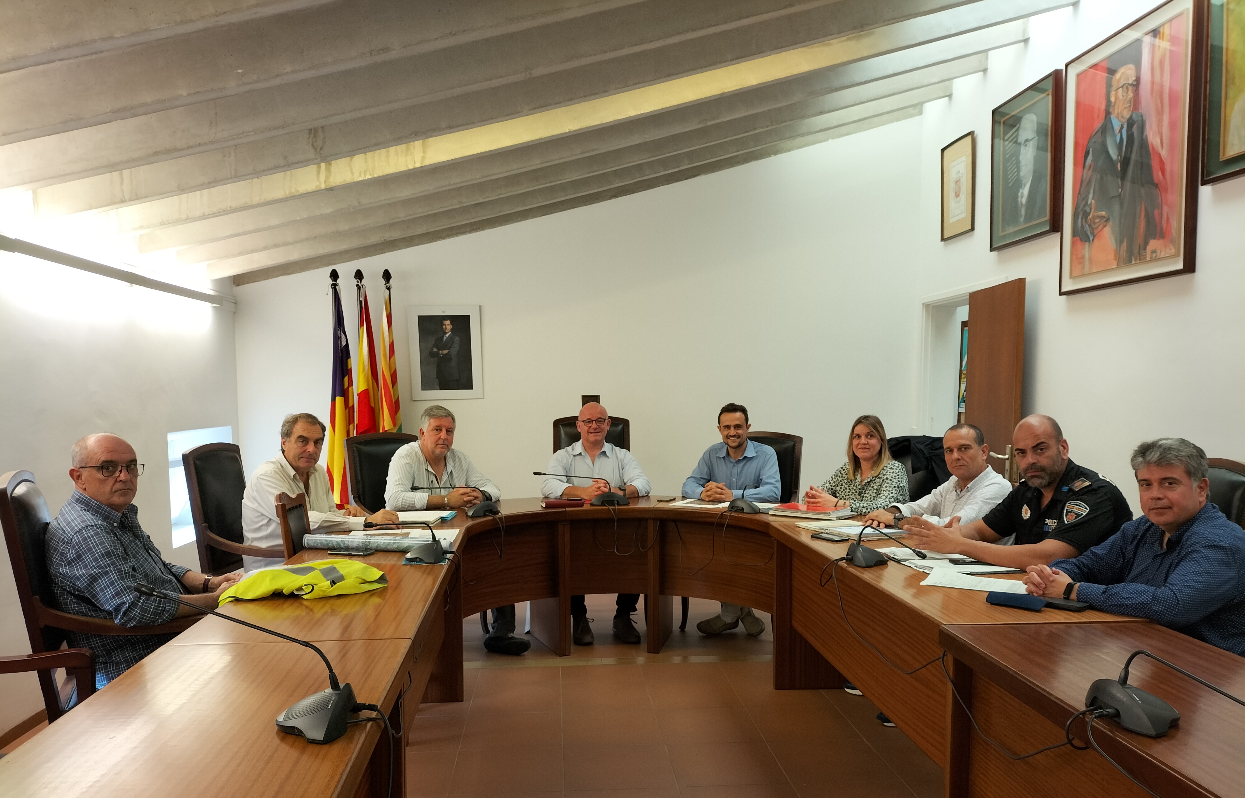 El conseller Iván Sevillano i el batle de Sa Pobla, Llorenç Gelabert