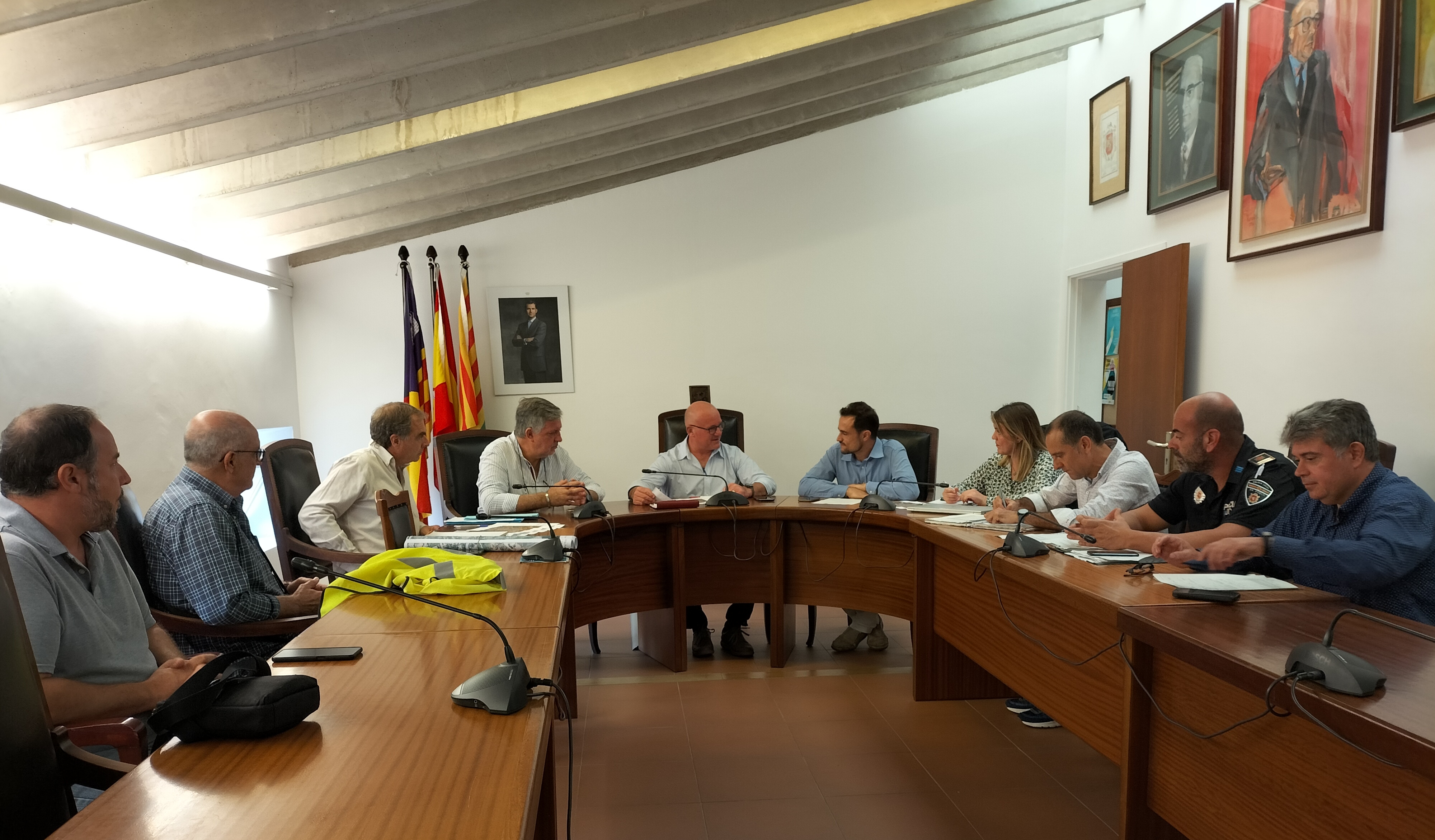 Un moment de la reunió que ha tingut lloc avui a Sa Pobla