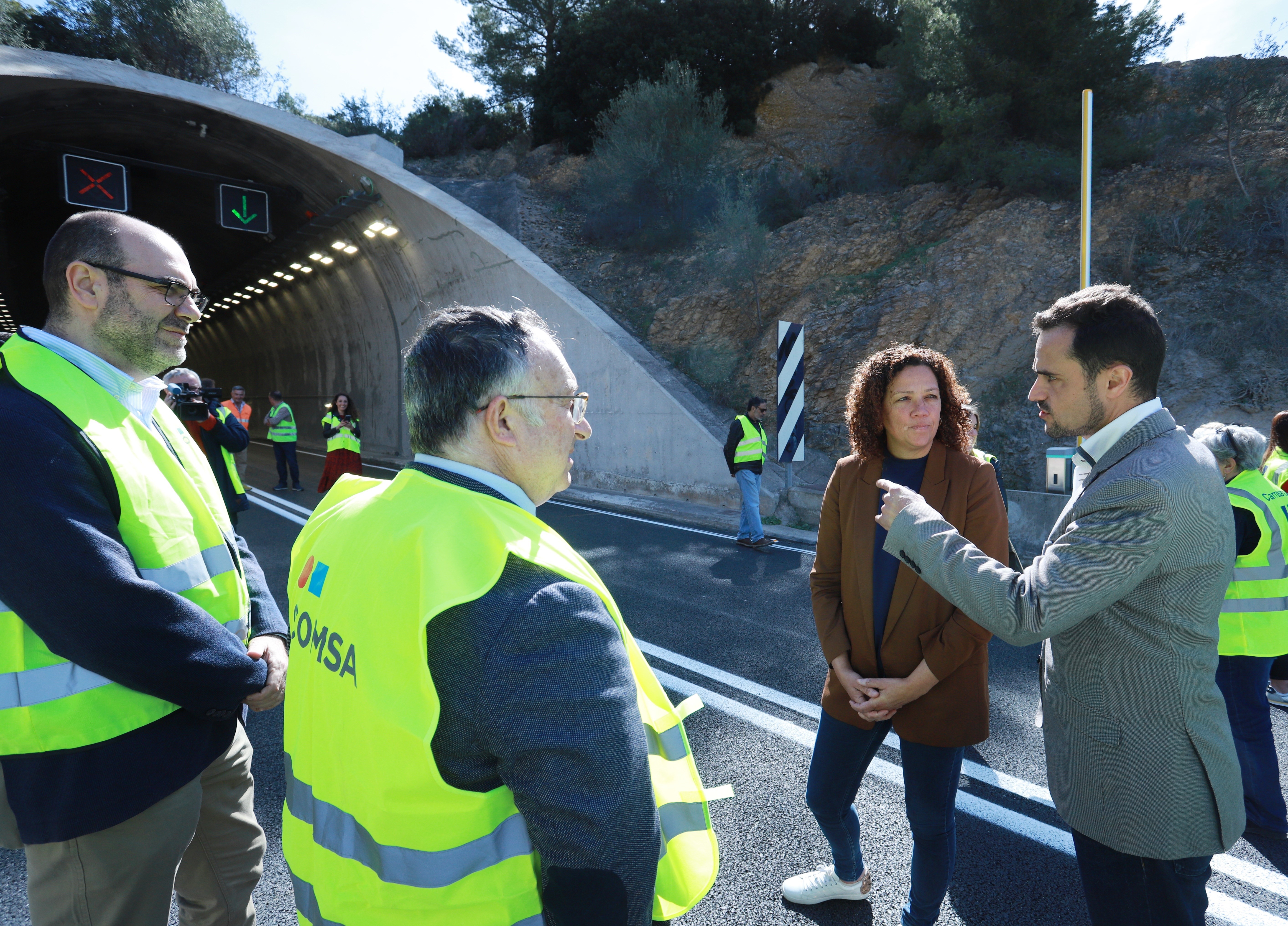 Iván Sevillano i Catalina Cladera, a l'entrada del túnel de Son Vic
