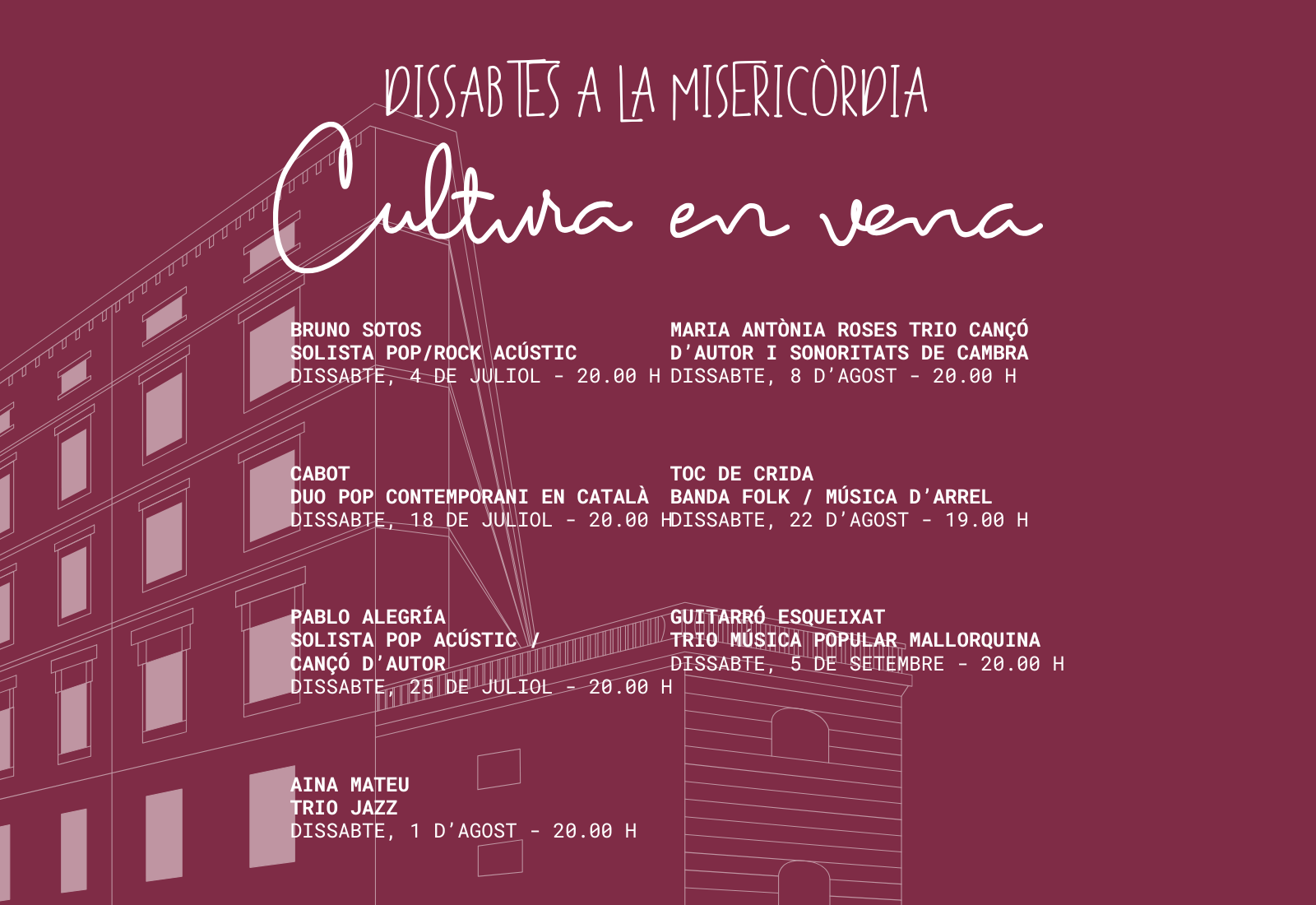 Dissabtes a la Misericòrdia