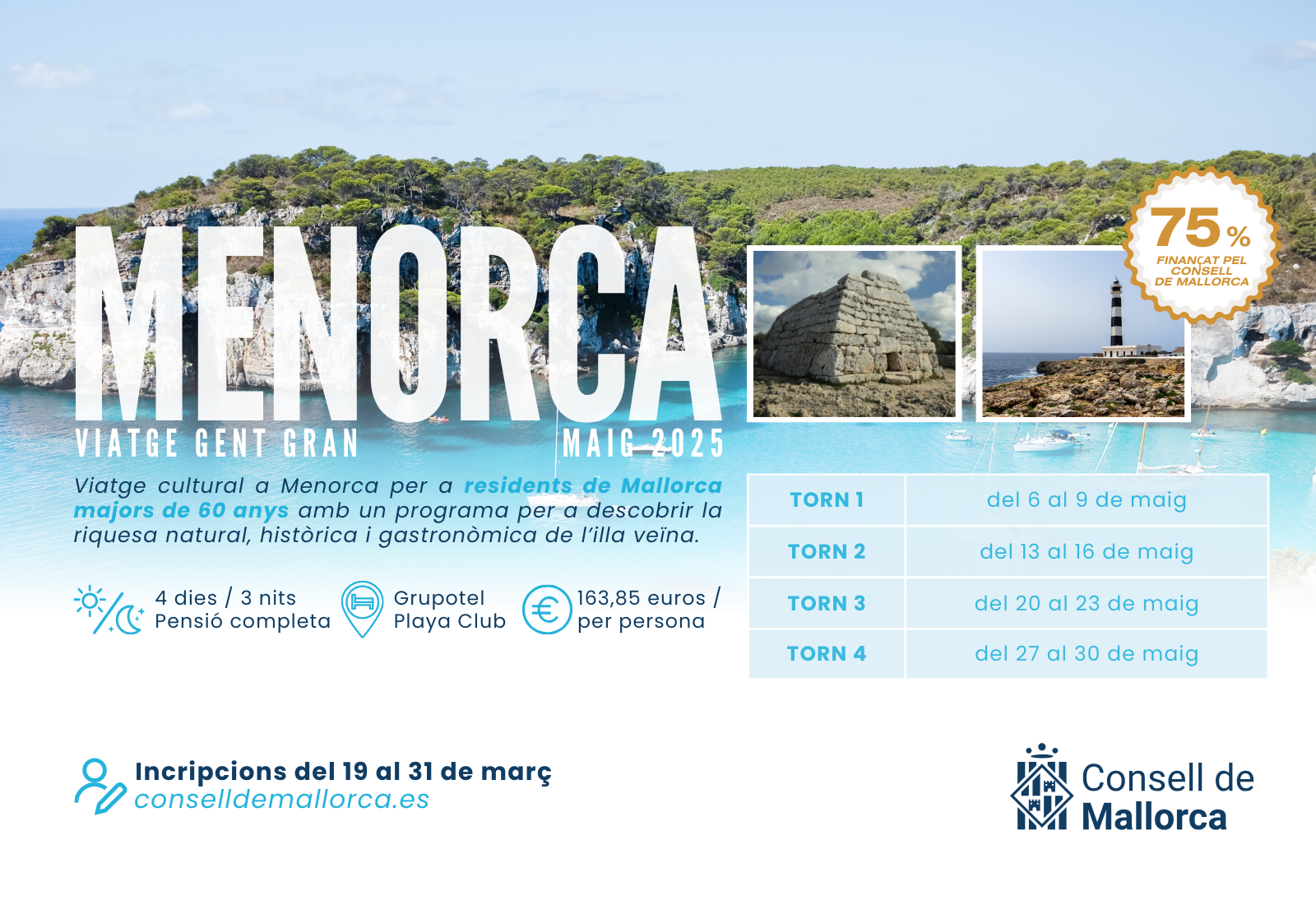 Viatge a Menorca gent gran
