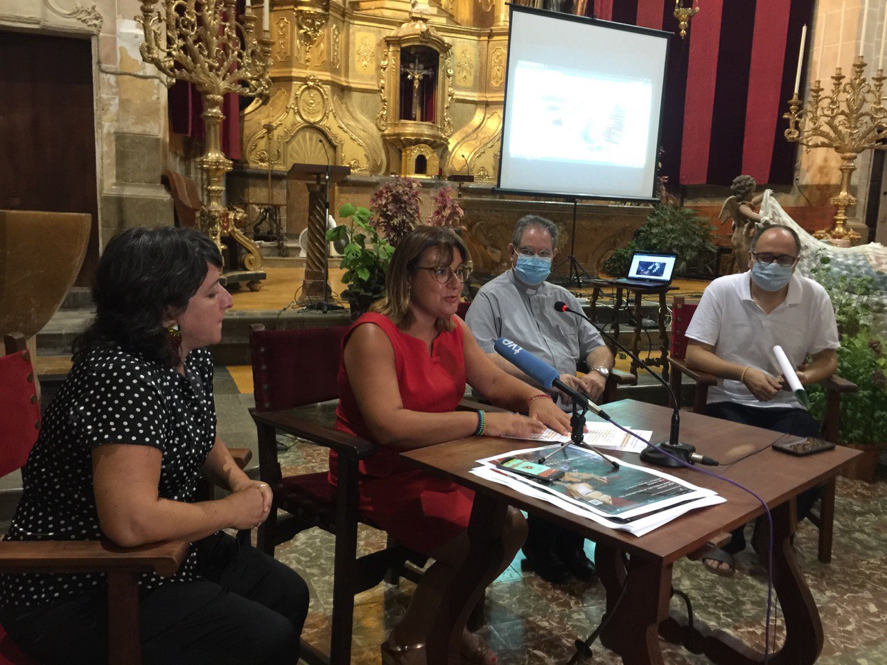 Presentación de los actos de la Asunción de la Virgen.