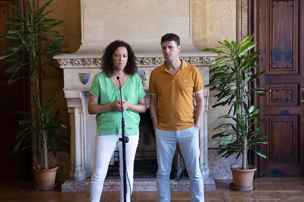 Reunió entre la presidenta Cladera i el batle d'Artà, Manuel Galán.
