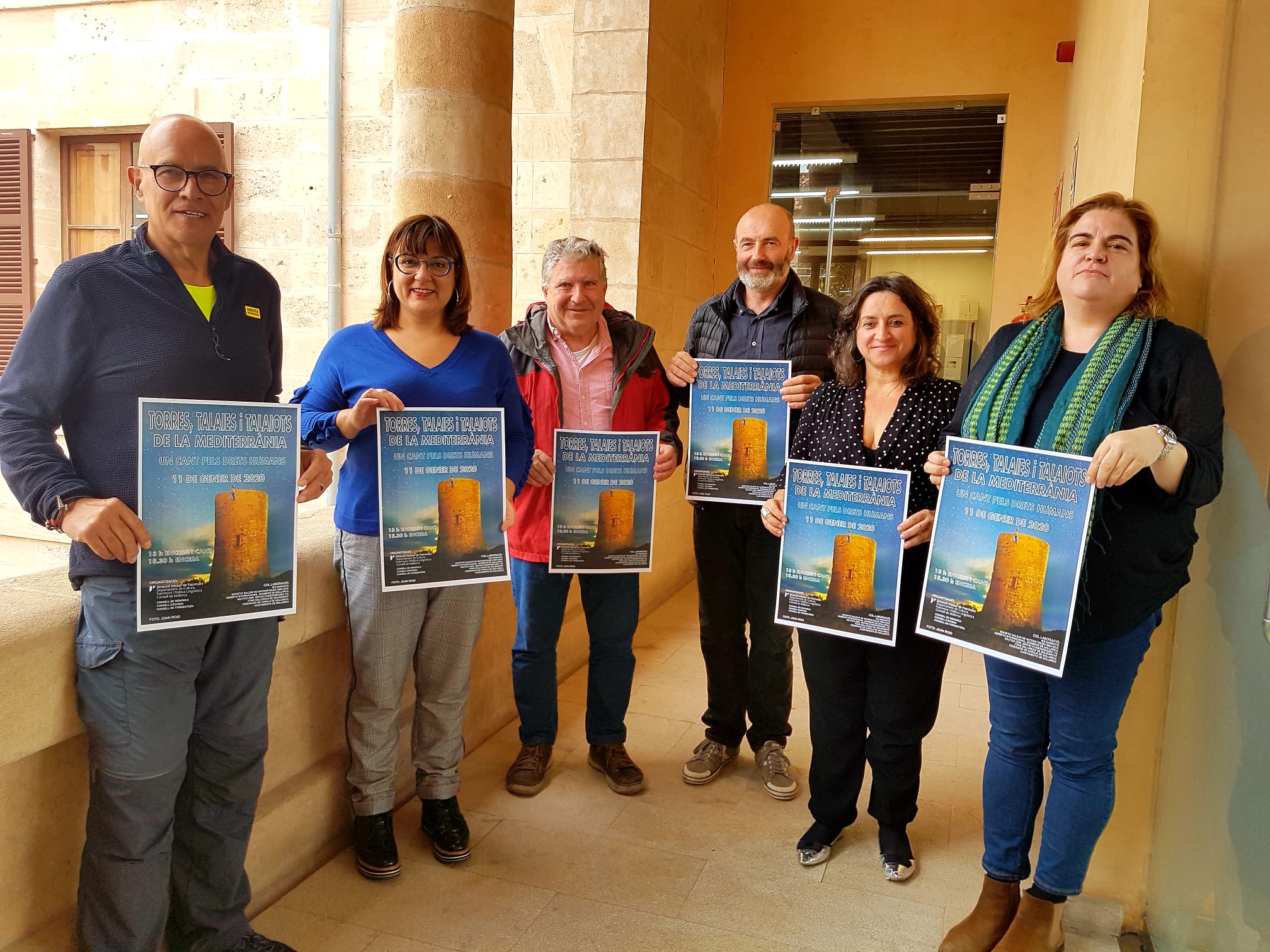 Roda de premsa Encesa Torres, talaies i Talaiots un cant pels drets humans