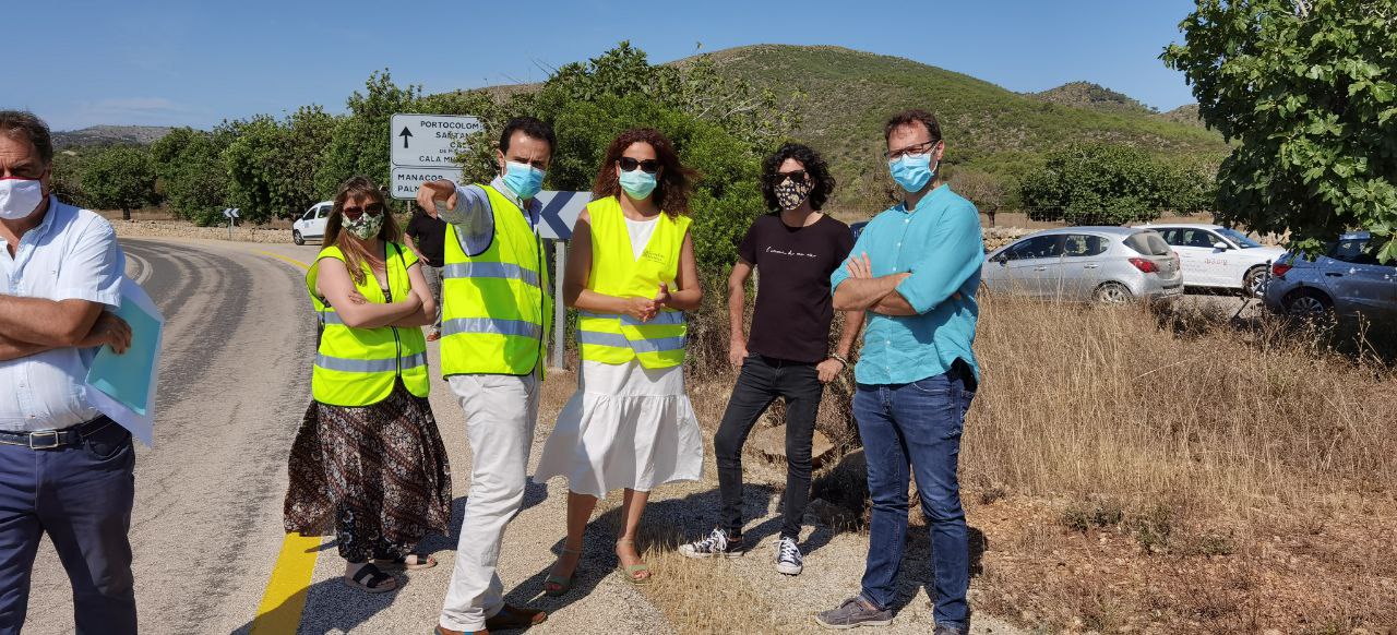 Actuacions a l'accés de Cala Varques.