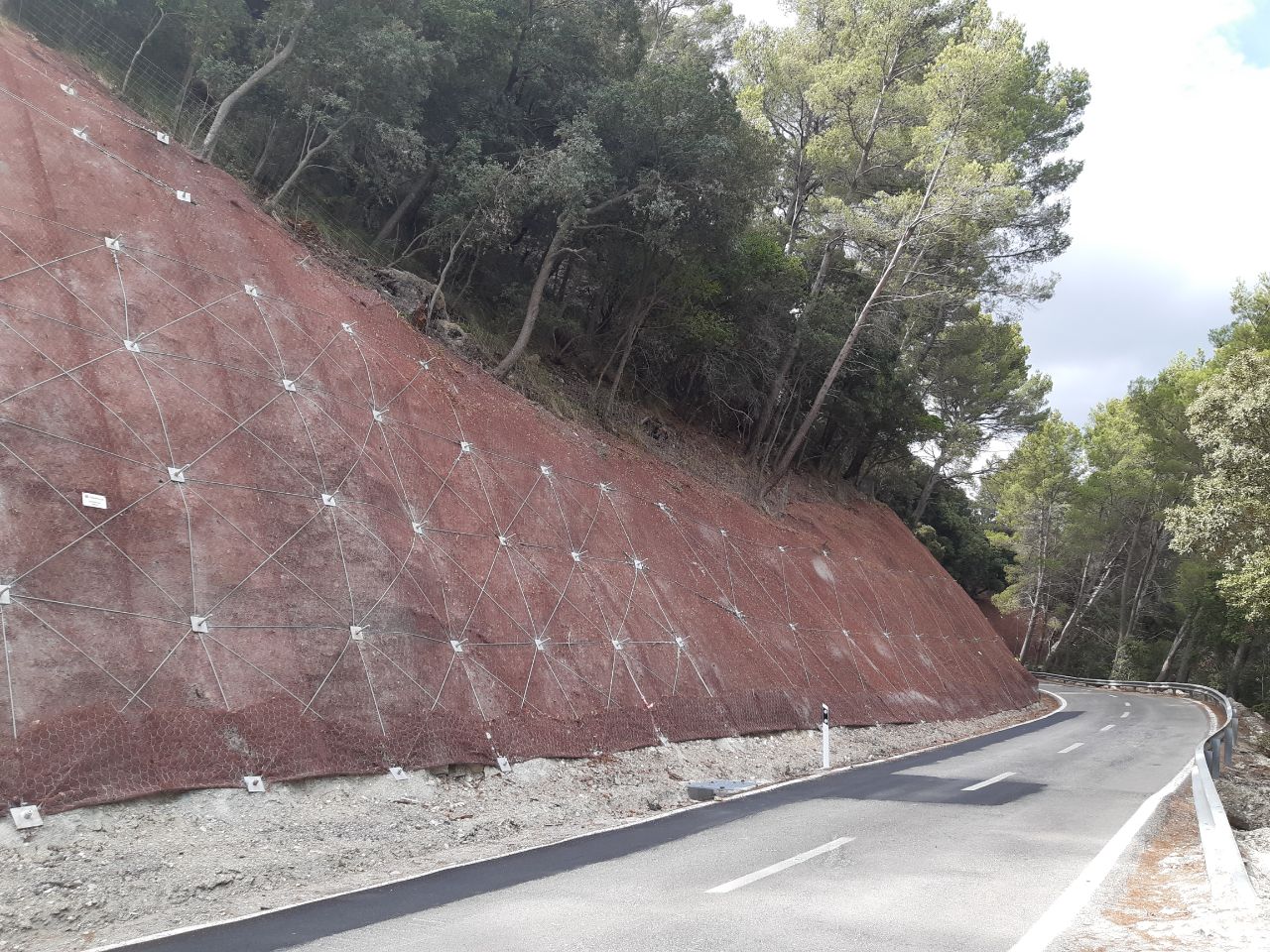 Inauguració de l'obra a la carretera d'Orient.