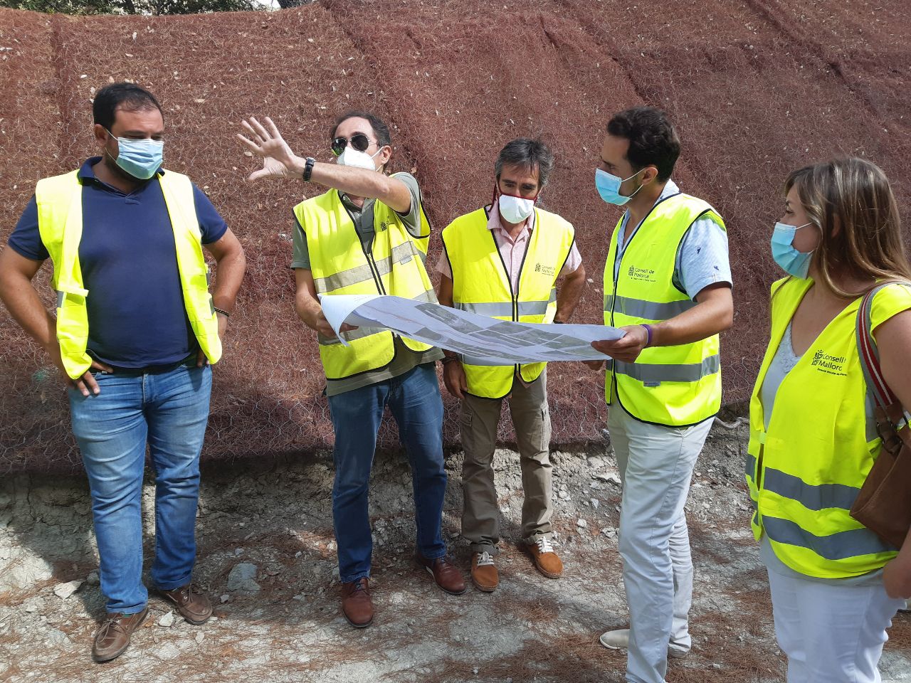 Inauguració de l'obra a la carretera d'Orient.