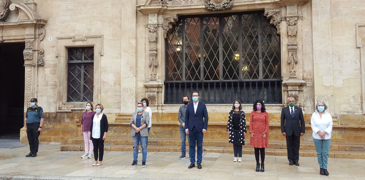 Minut de silenci a Palma.