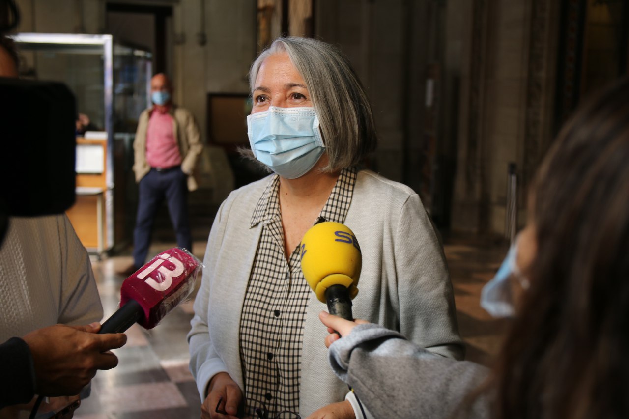 La consellera de Presidència, Teresa Suárez.
