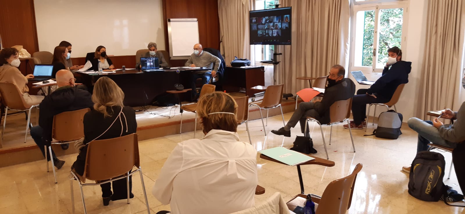 Reunió Teletreball conseller Hisenda i Funció Pública Josep Lluis Colom