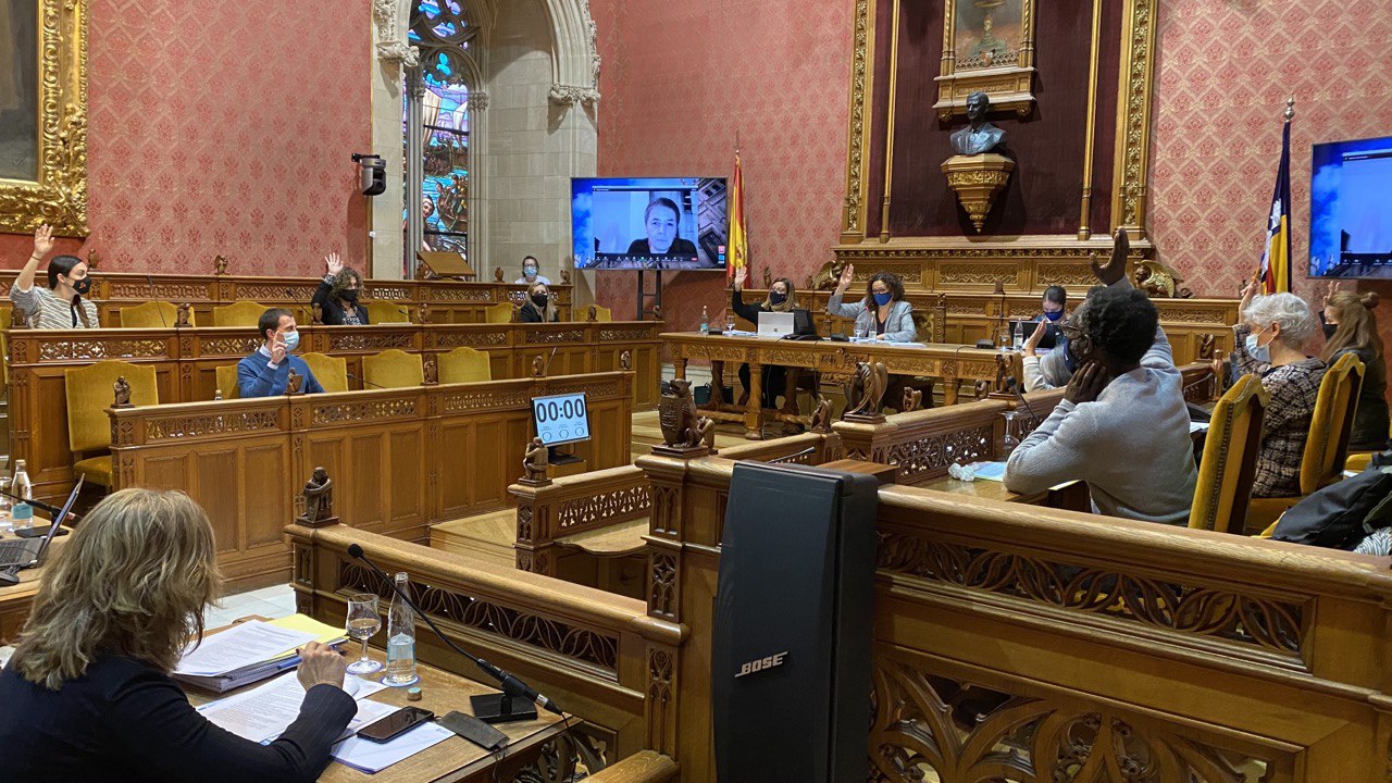 Votación en el Ple del Consell.