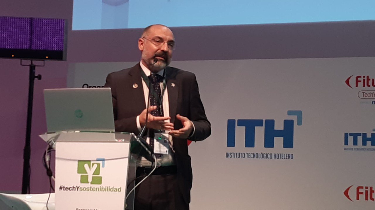 El conseller de Turisme i Esports, Andreu Serra, ha intervingut al FITURTECHY.