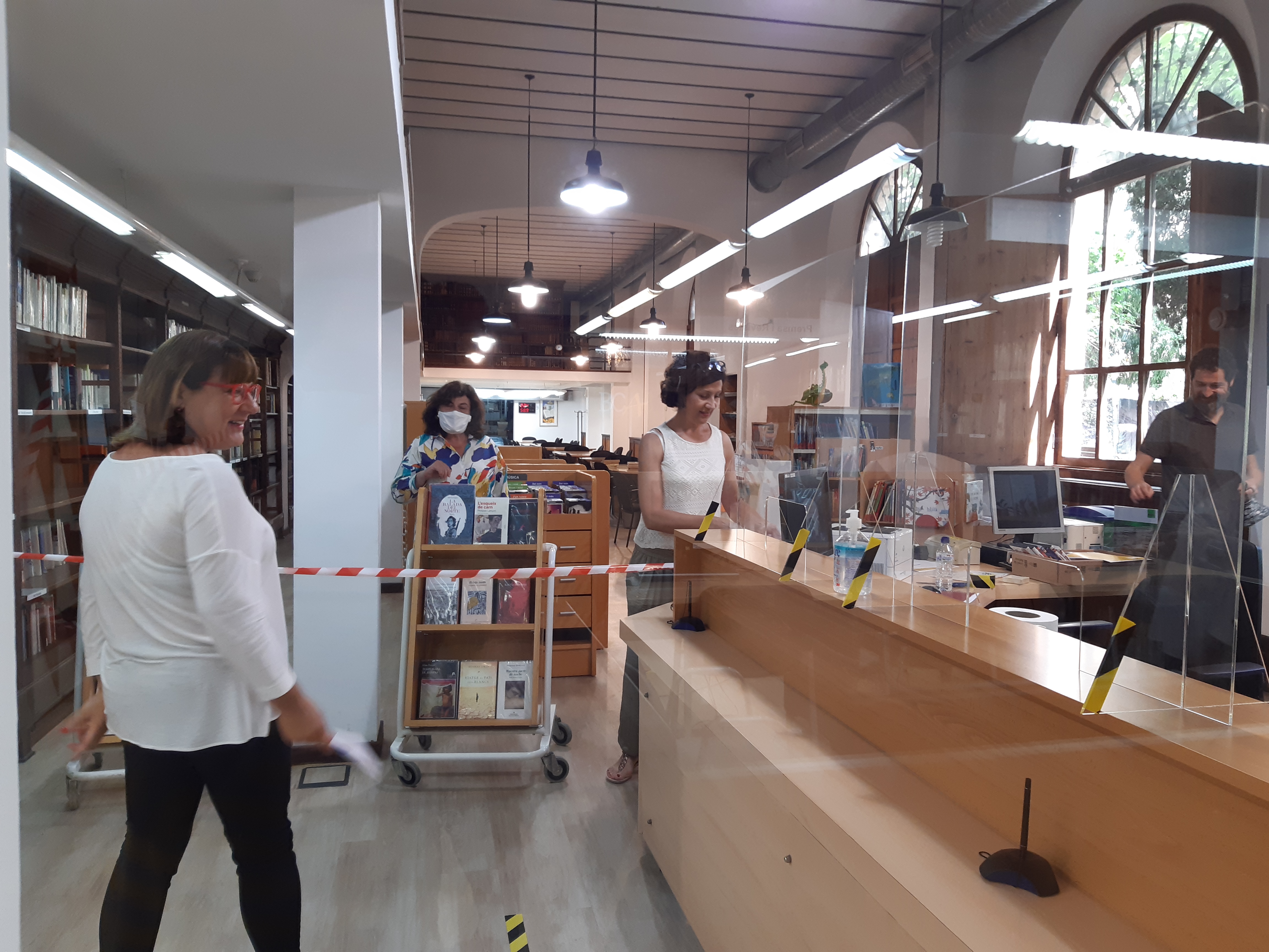 Preparatius per la reobertura de la BCA. Visita de la vicepresidenta