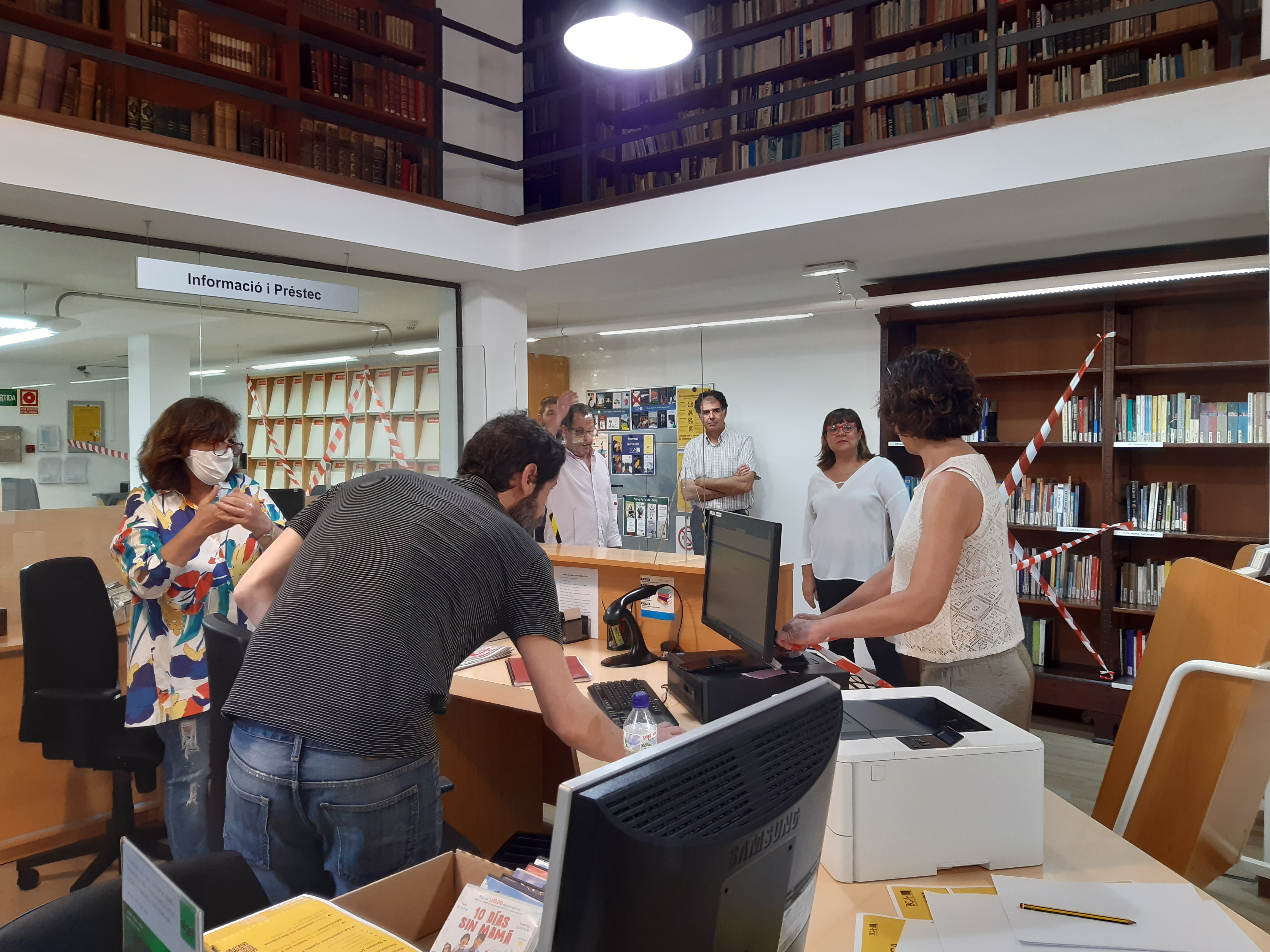 Preparatius per la reobertura de la BCA. Visita de la vicepresidenta