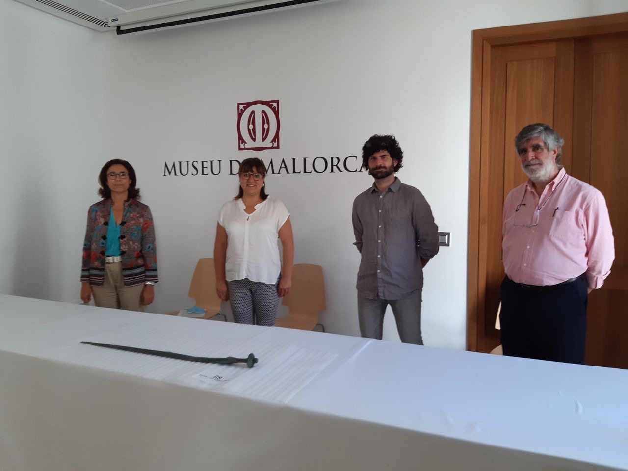 Recepció espasa prehistòrica al Museu de Mallorca