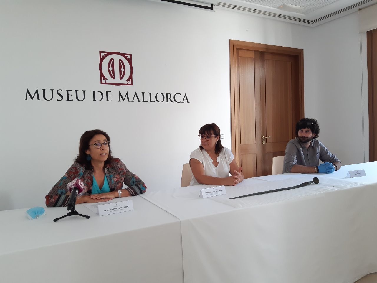 Recepció espasa prehistòrica al Museu de Mallorca