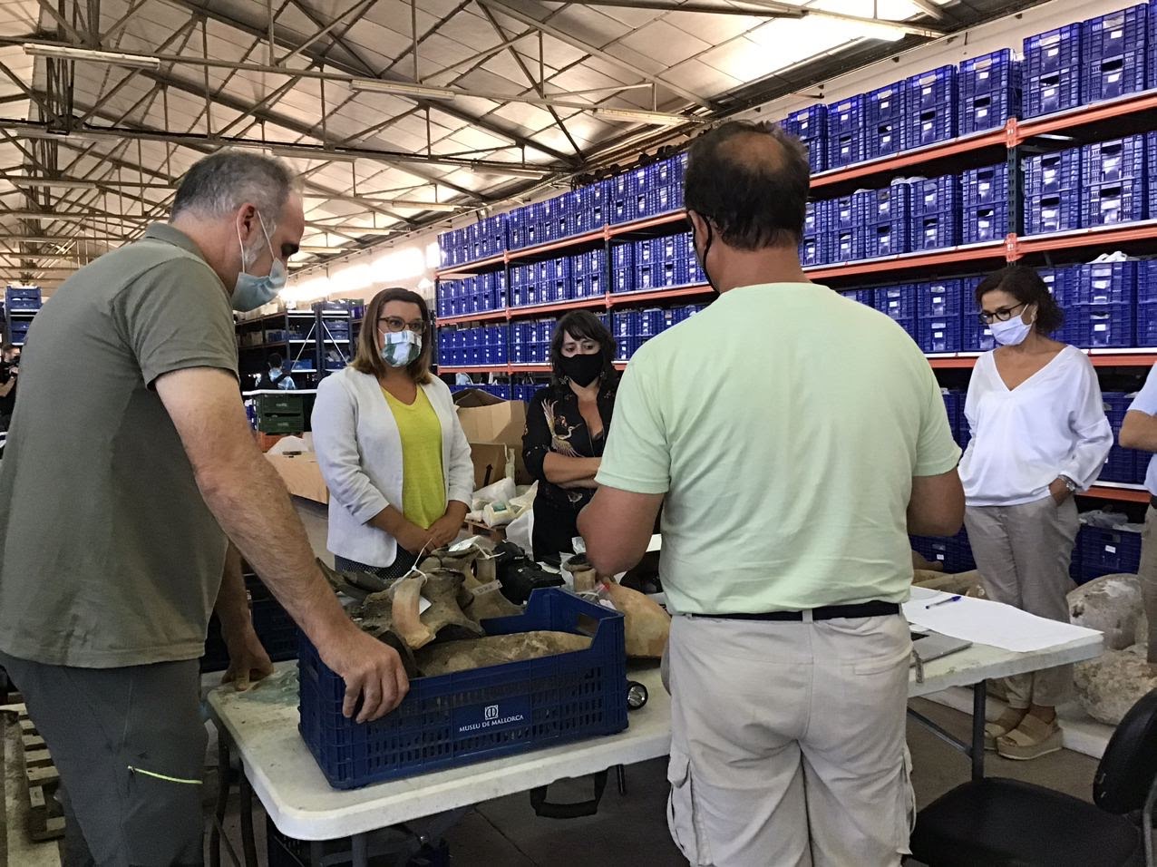 Moment de la visita a Son Tous