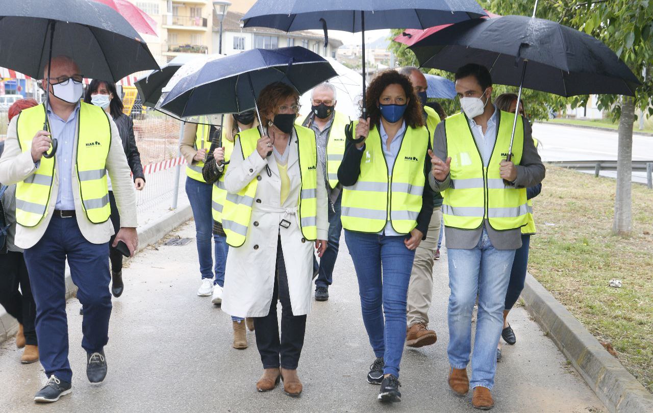 Presentació de l'inici del projecte que contempla el reforç del ferm de la carretera de sa Pobla a Alcúdia.
