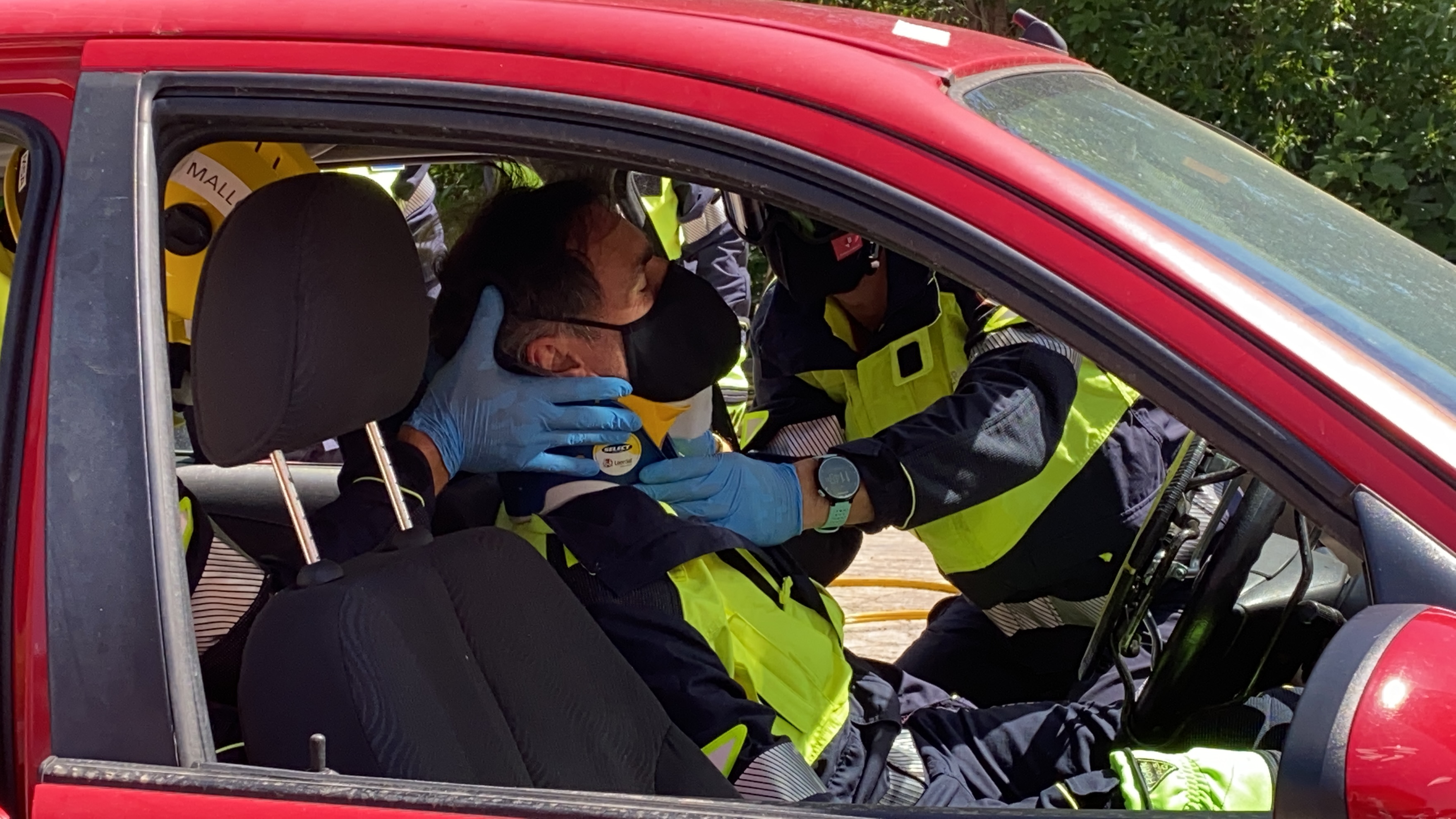 Formación de los Bomberos de Mallorca.