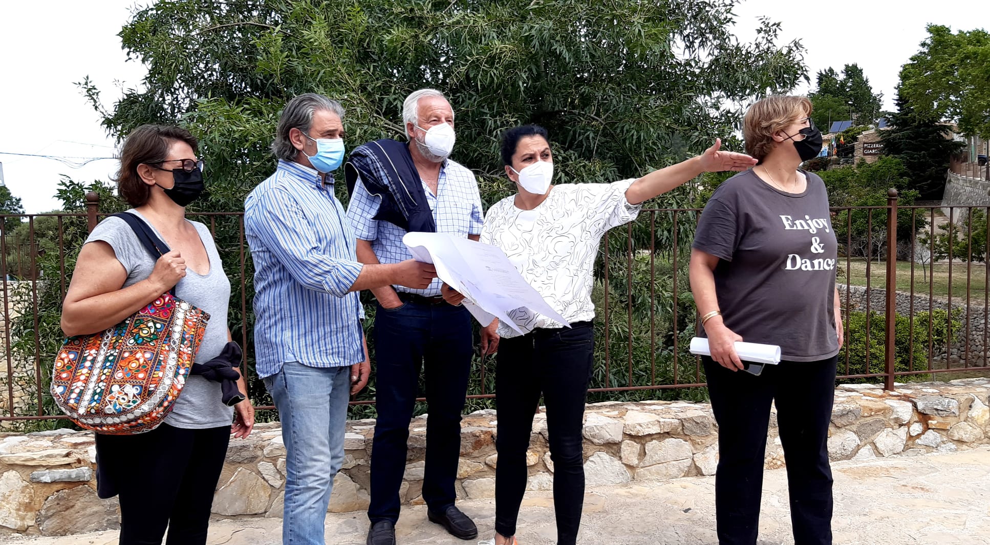 Visita Estellencs consellera de Territori Maria Antònia Garcías 