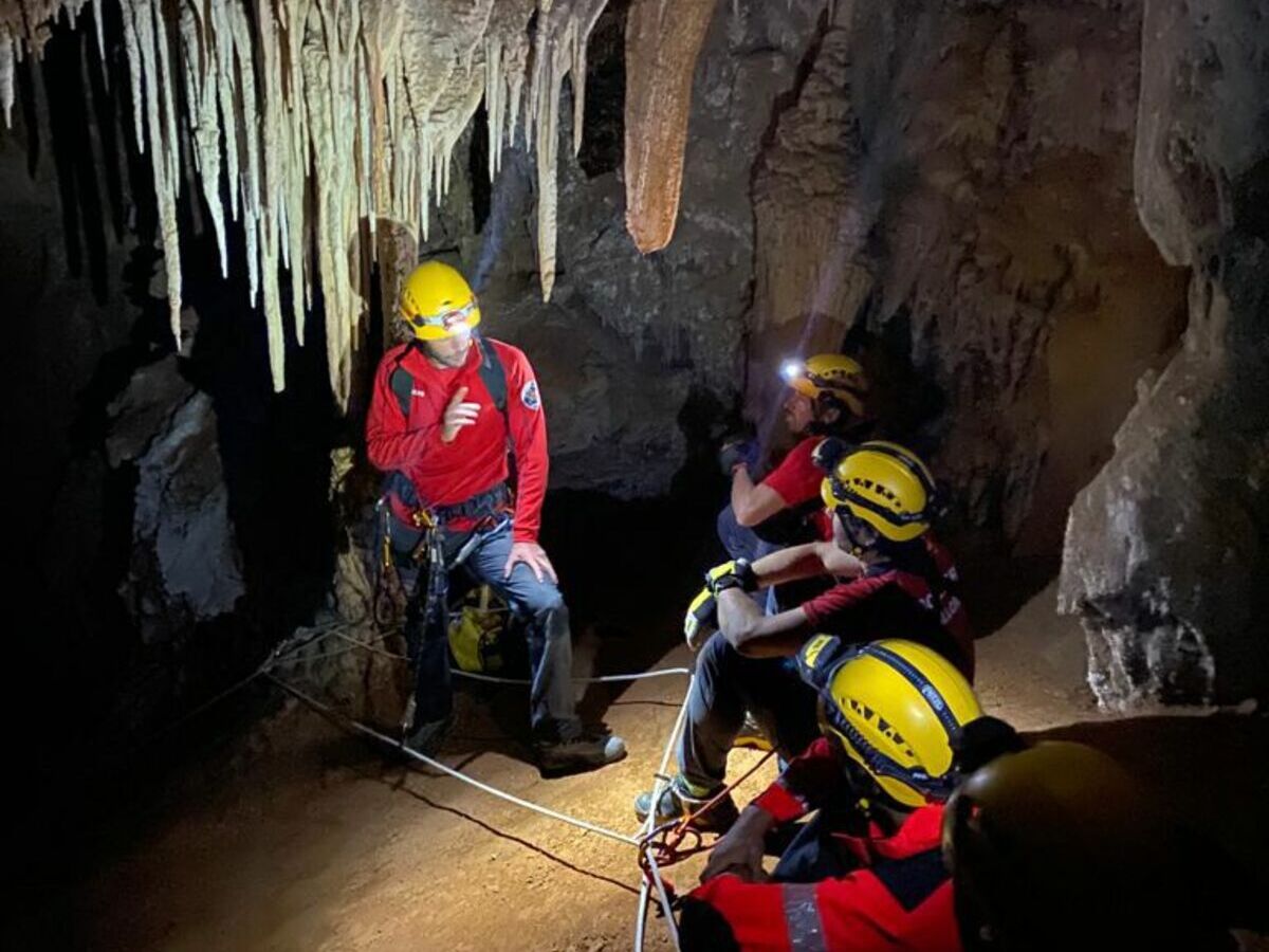 Formación del Grupo de Rescate de Muntaña de los Bomberos de Mallorca.