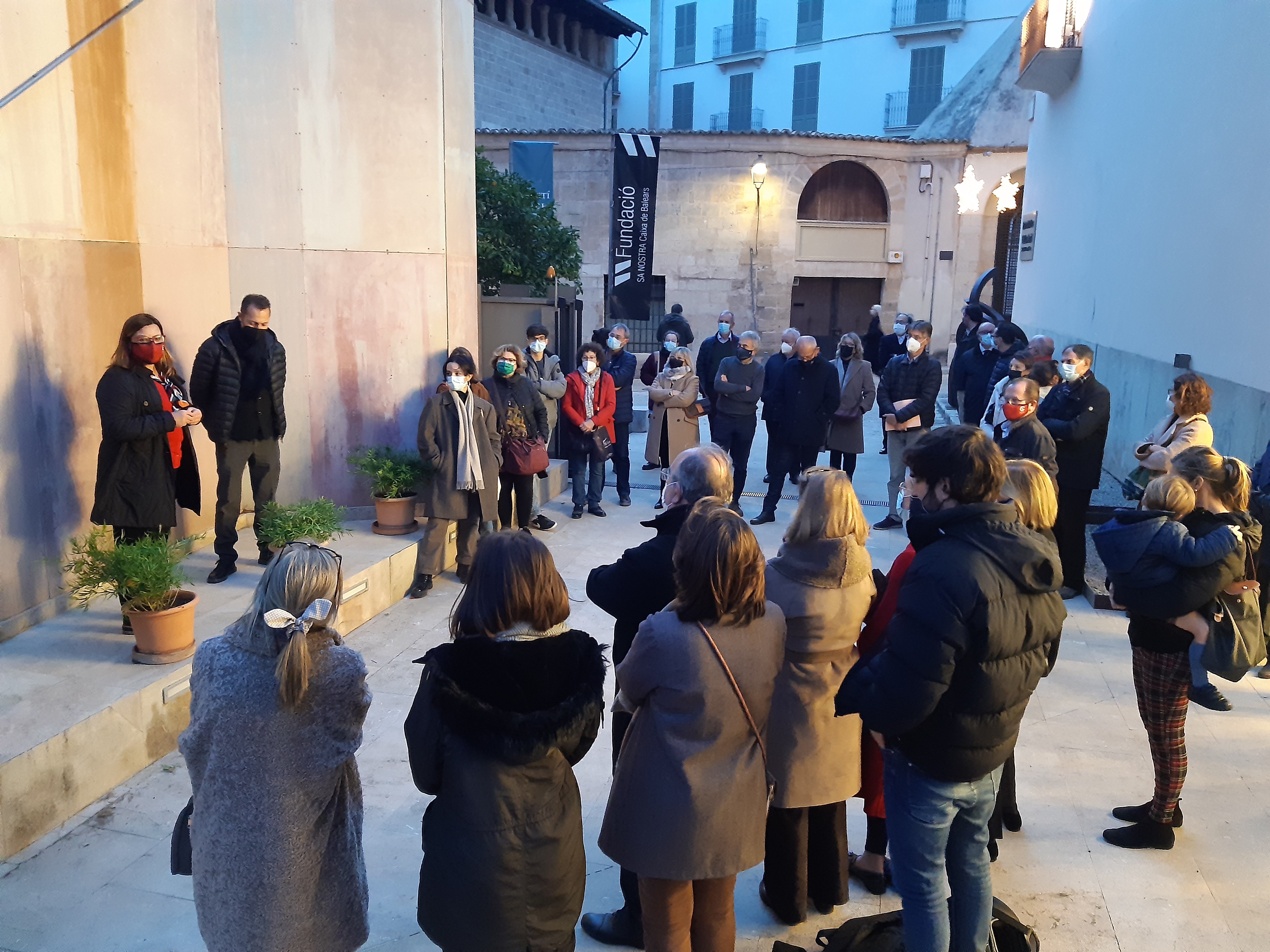 Inauguració de l'exposició que commemora el 150è aniversari de la mort del pintor Agustí Buades Frau.