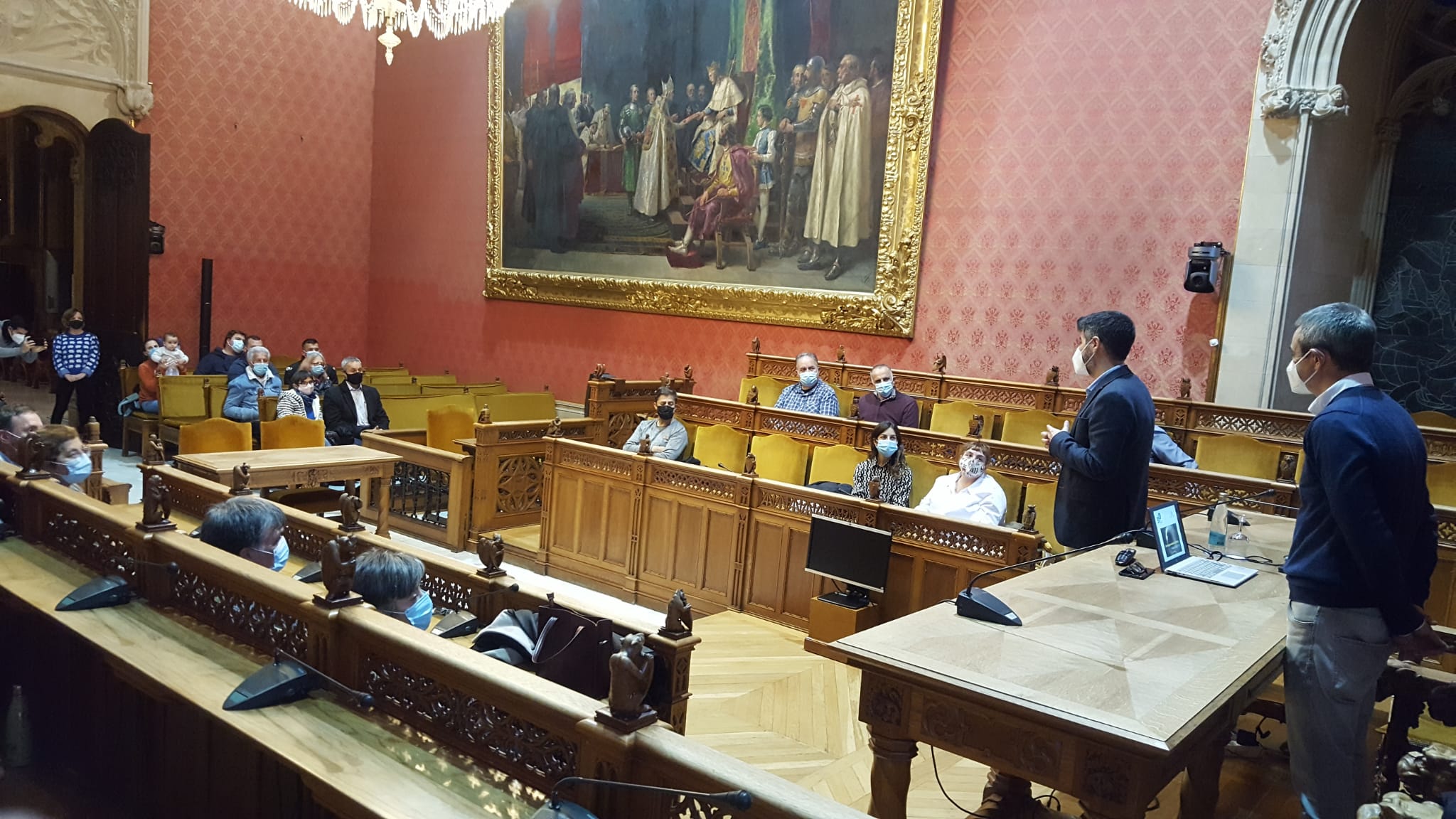 Visites al refugi antiaeri del Consell.