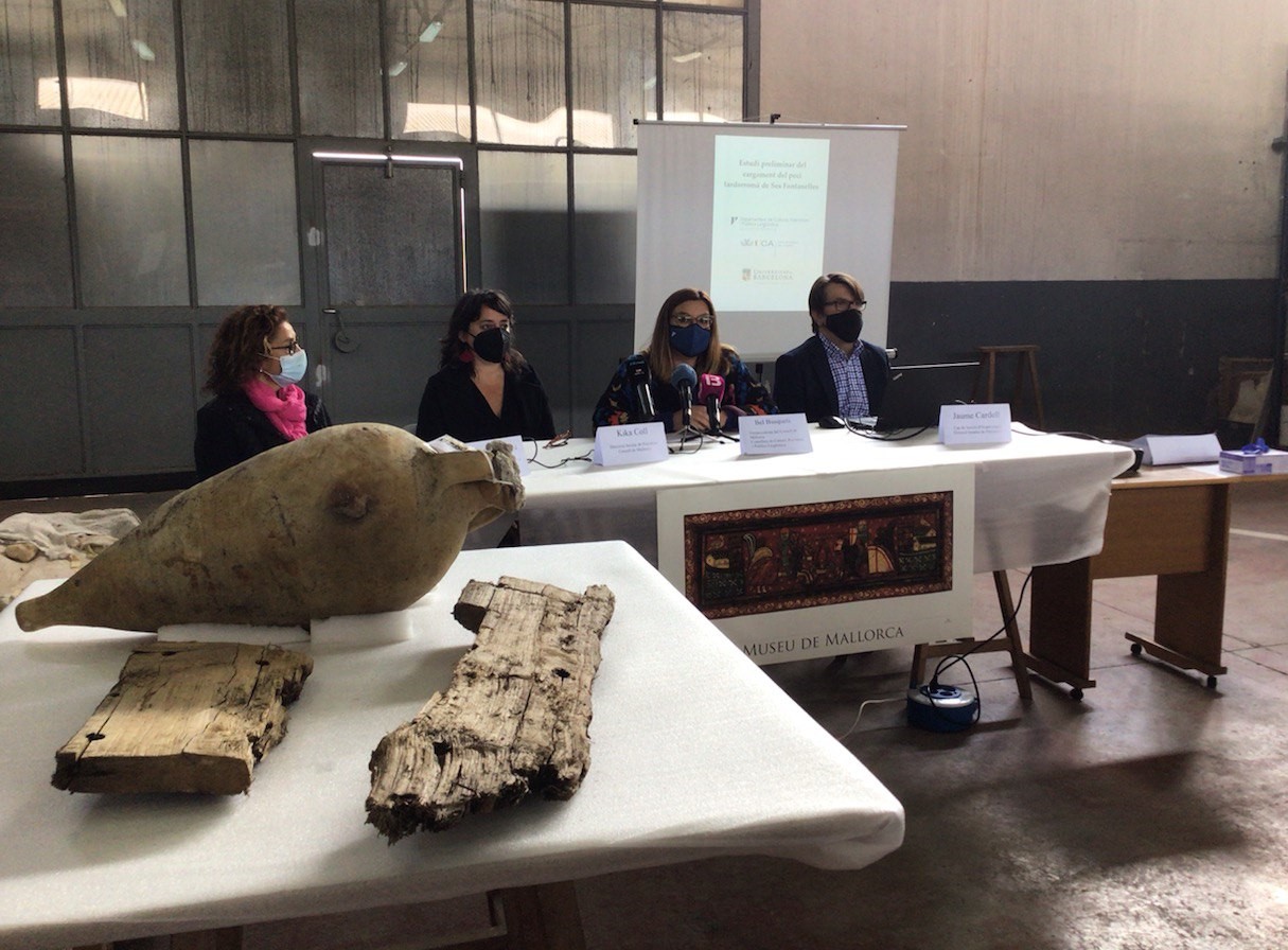 Presentació de l’estudi preliminar de la càrrega del derelicte tardoromà de Ses Fontanelles.