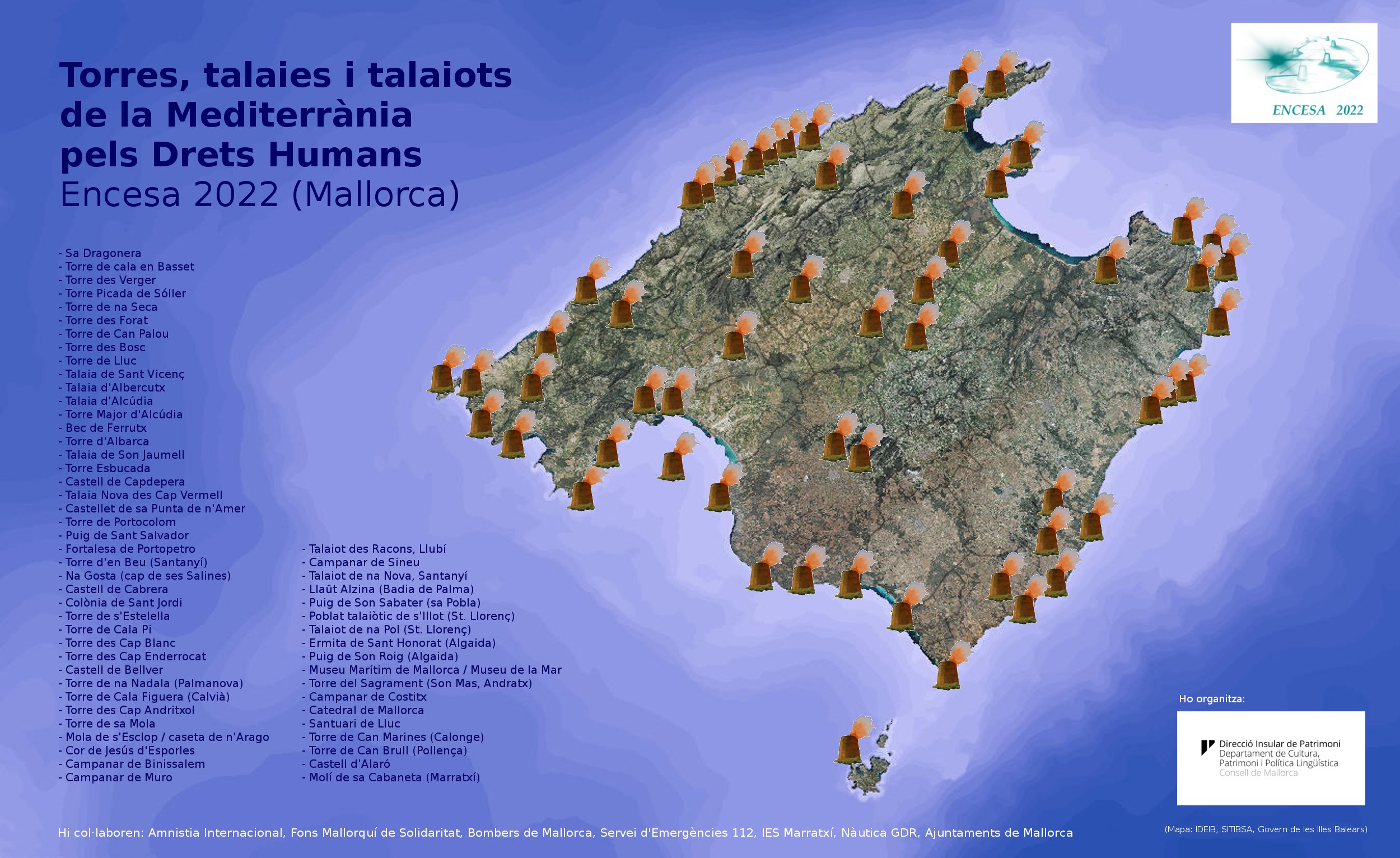 Presentación de la Encendida de Torres y  Atalayas del Mediterráneo por los Derechos Humanos.