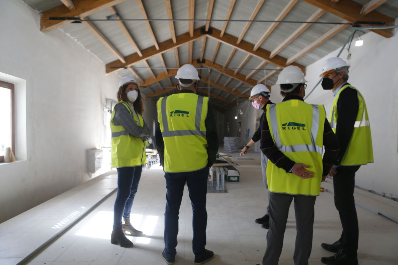 Visita a les obres de rehabilitació del Centre Cultural la Misericòrdia.