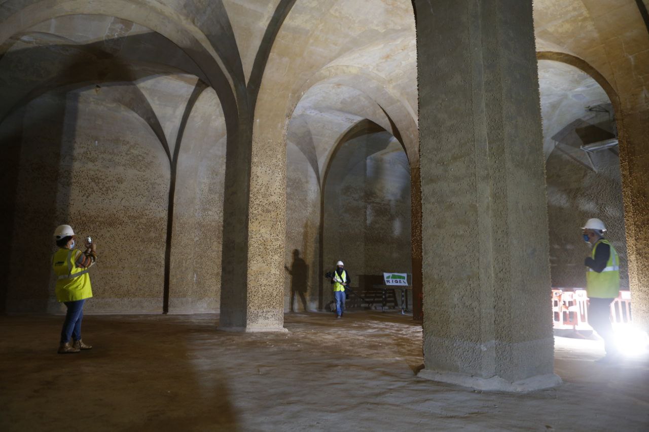 Visita a les obres de rehabilitació del Centre Cultural la Misericòrdia.