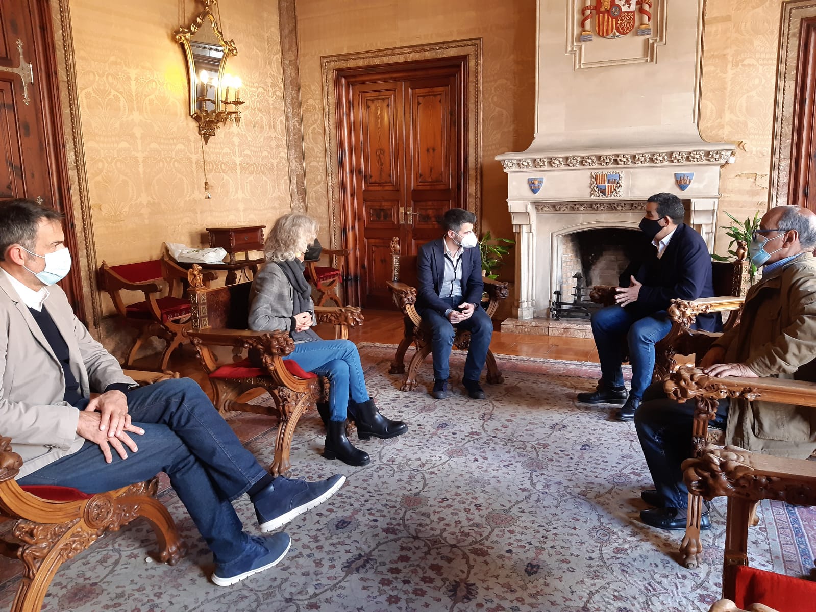 Audiència amb la delegació del Front Polisario d'Espanya.