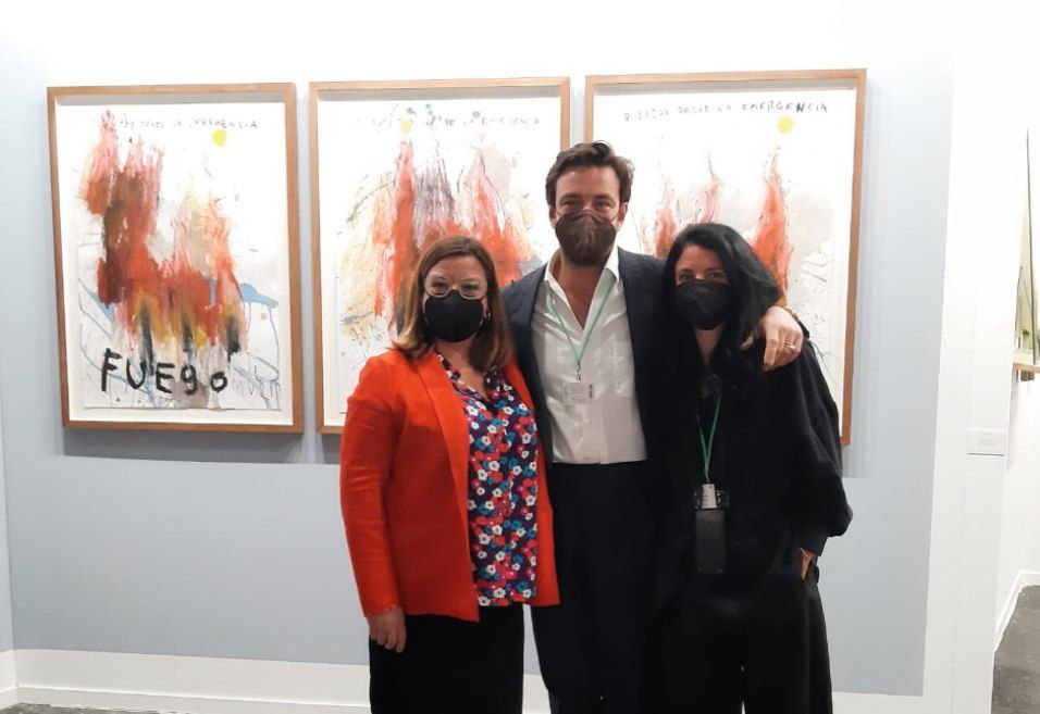  Visita de Bel Busquets a la galeria Kewenig.