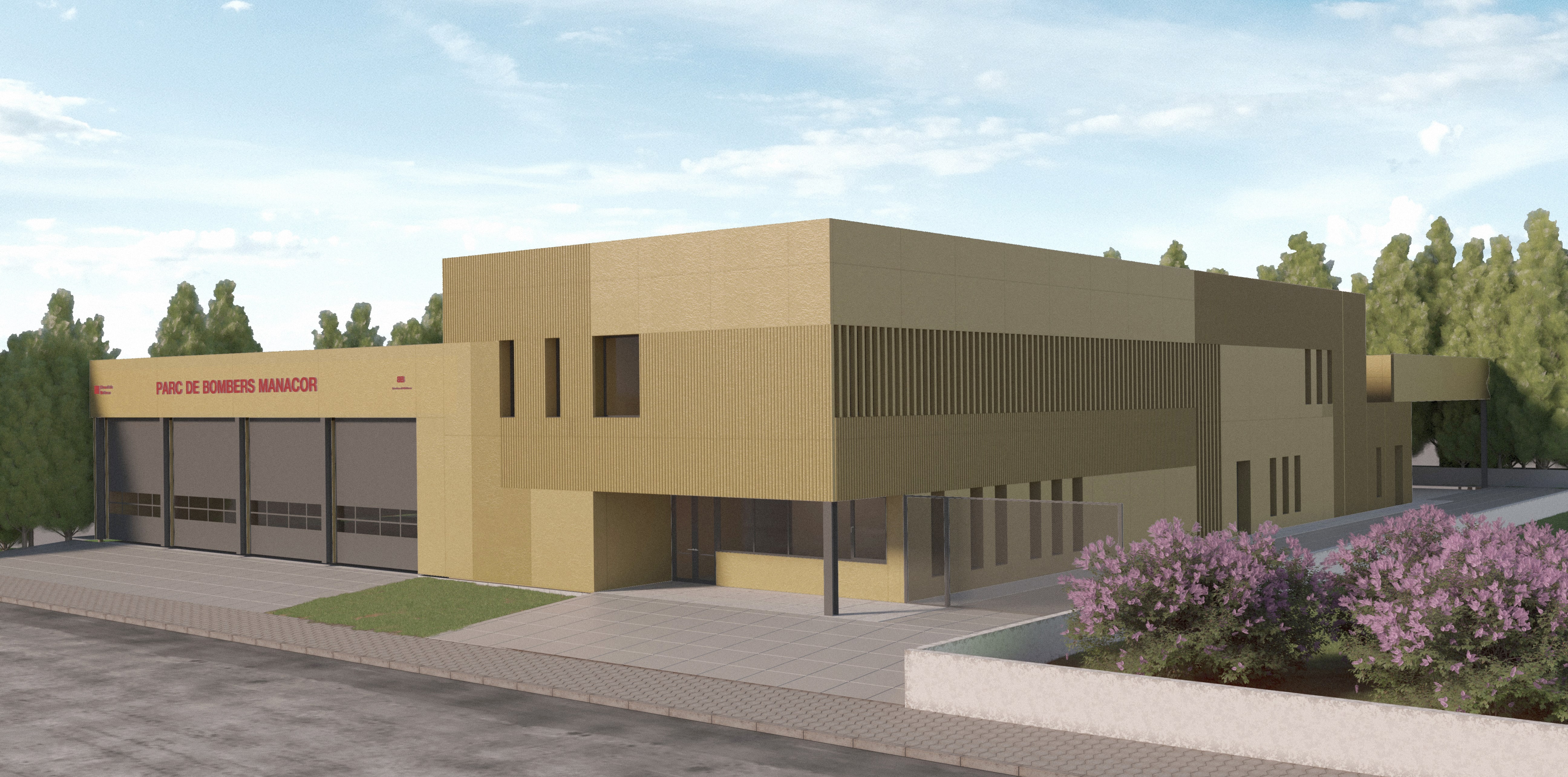 Futur parc de bombers de Manacor.