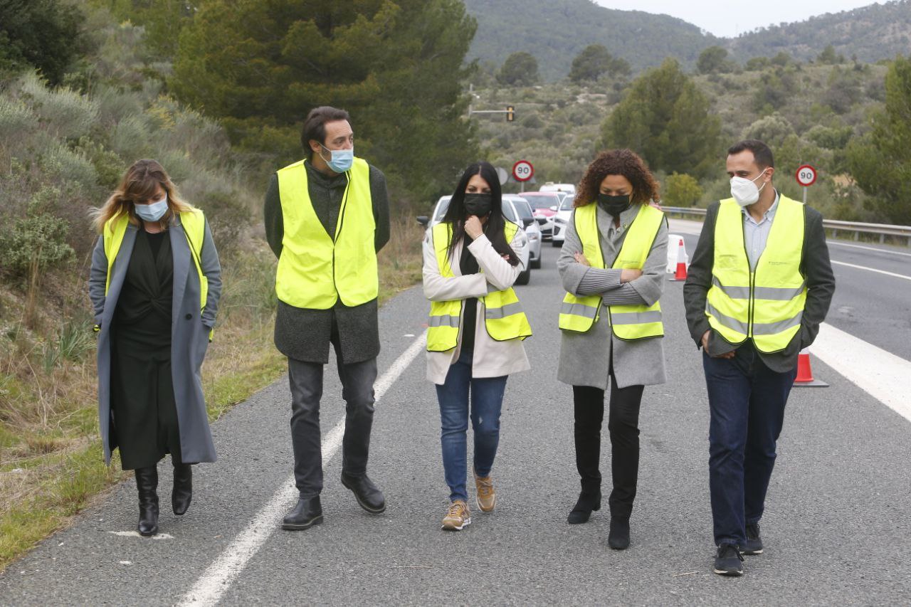 Inici de les obres al túnel de Son Vic a Peguera.