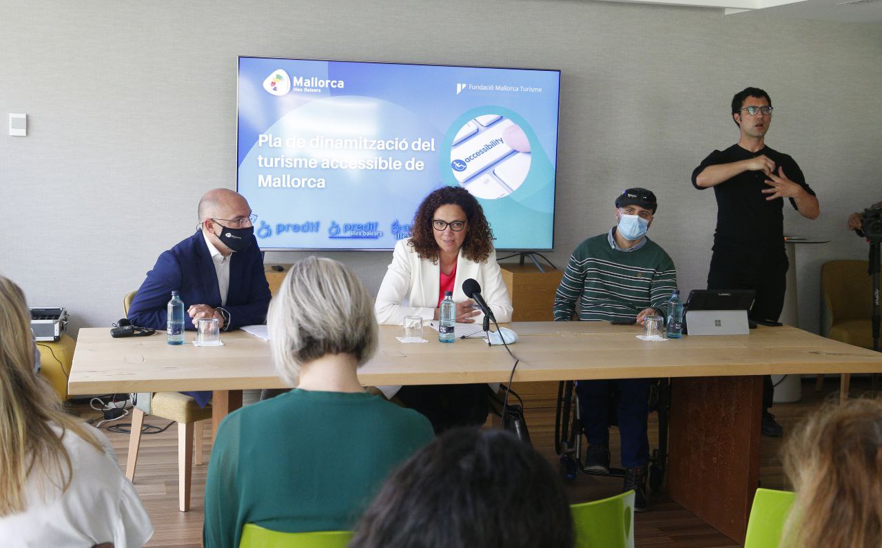 Presentació del Pla de dinamització del turisme accessible de Mallorca.