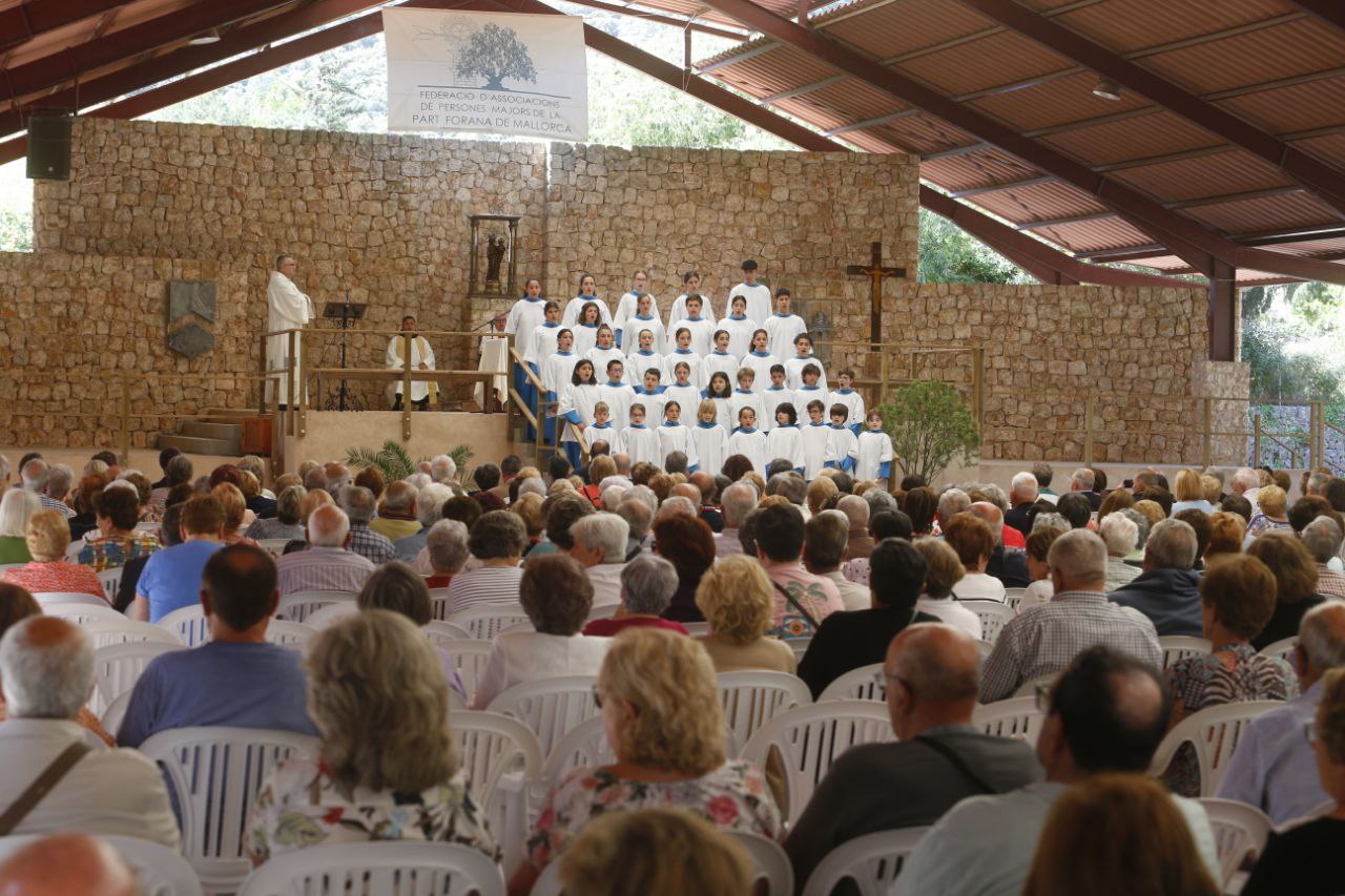 Tradicional trobada a Lluc de la Federació d'Associacions de Persones Majors de la part forana.