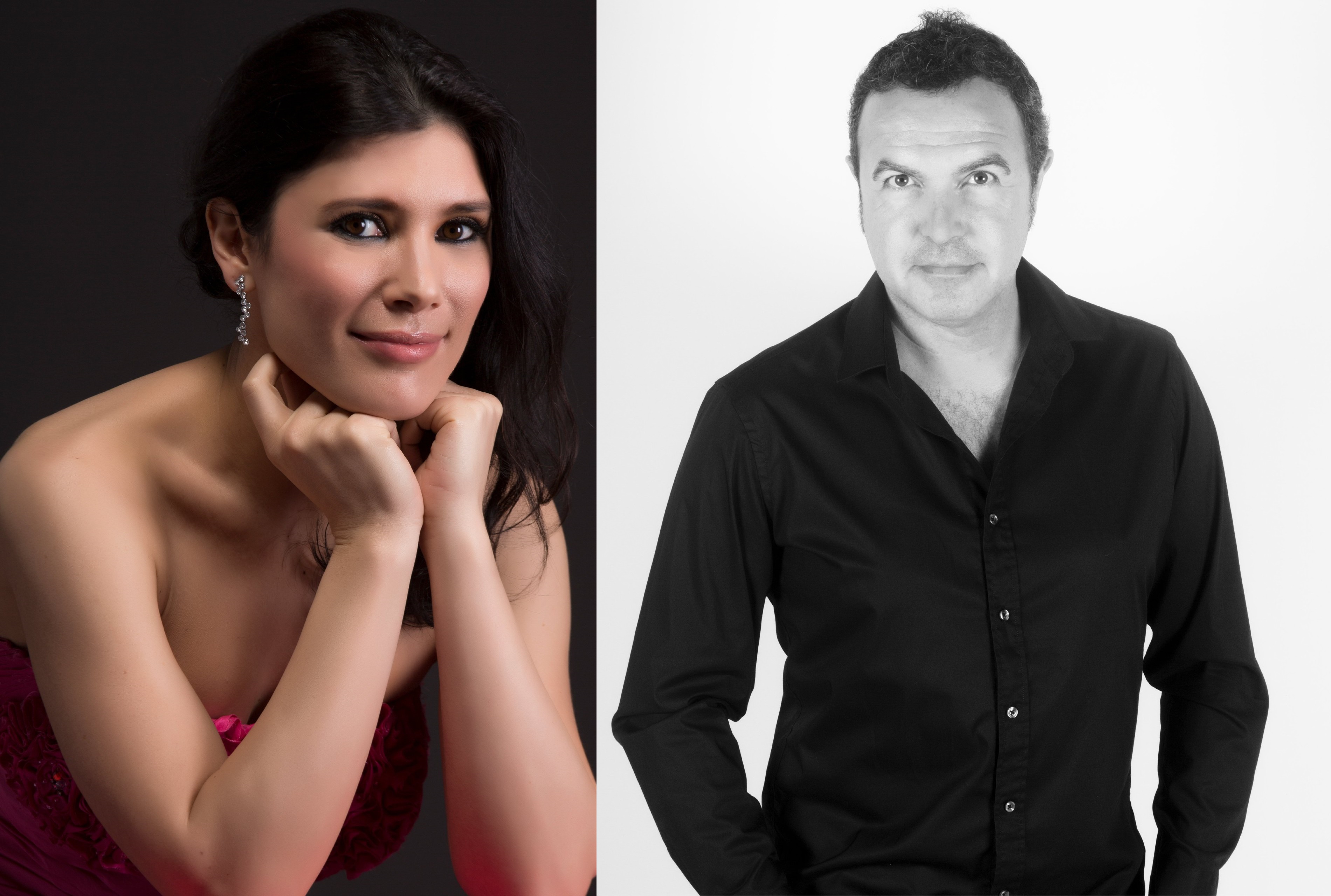 Els cantants Annalisa Stroppa i Simon Orfila.