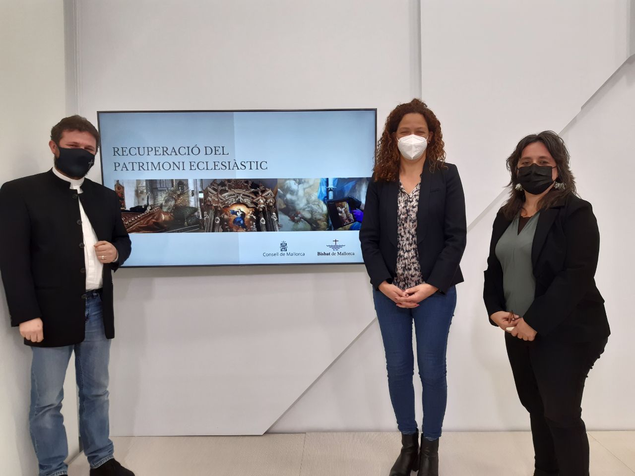 Roda de premsa posterior a la reunió de la Comissió Mixta Consell-Bisbat 2022