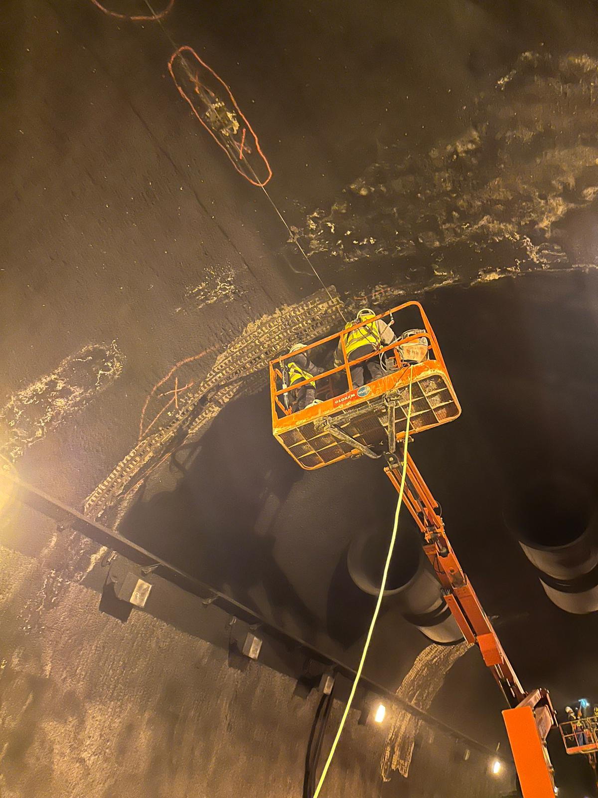 Inici de les obres al túnel de Son Vic a Peguera.