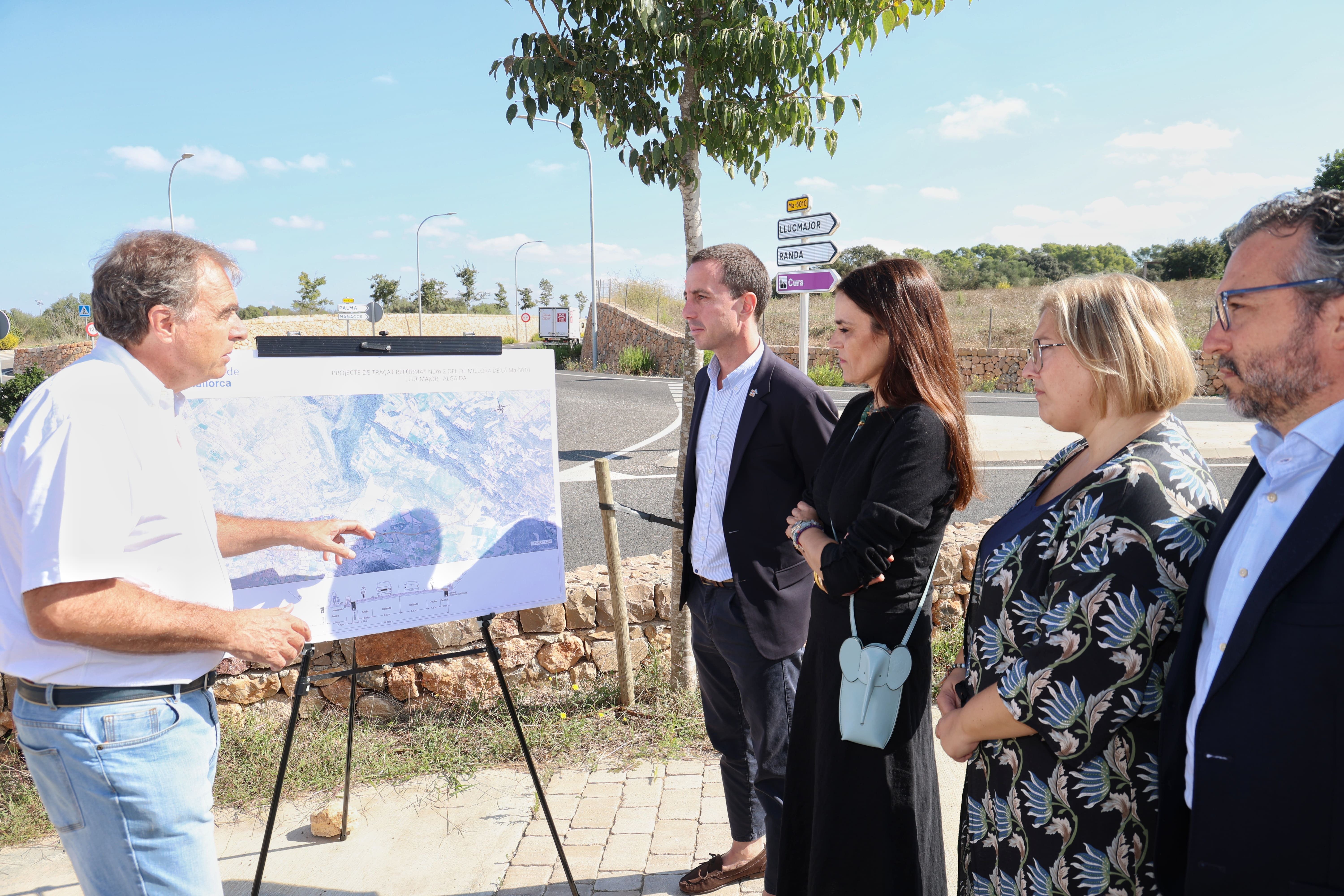Presentació del projecte de reforma de la carretera d’Algaida a Llucmajor.