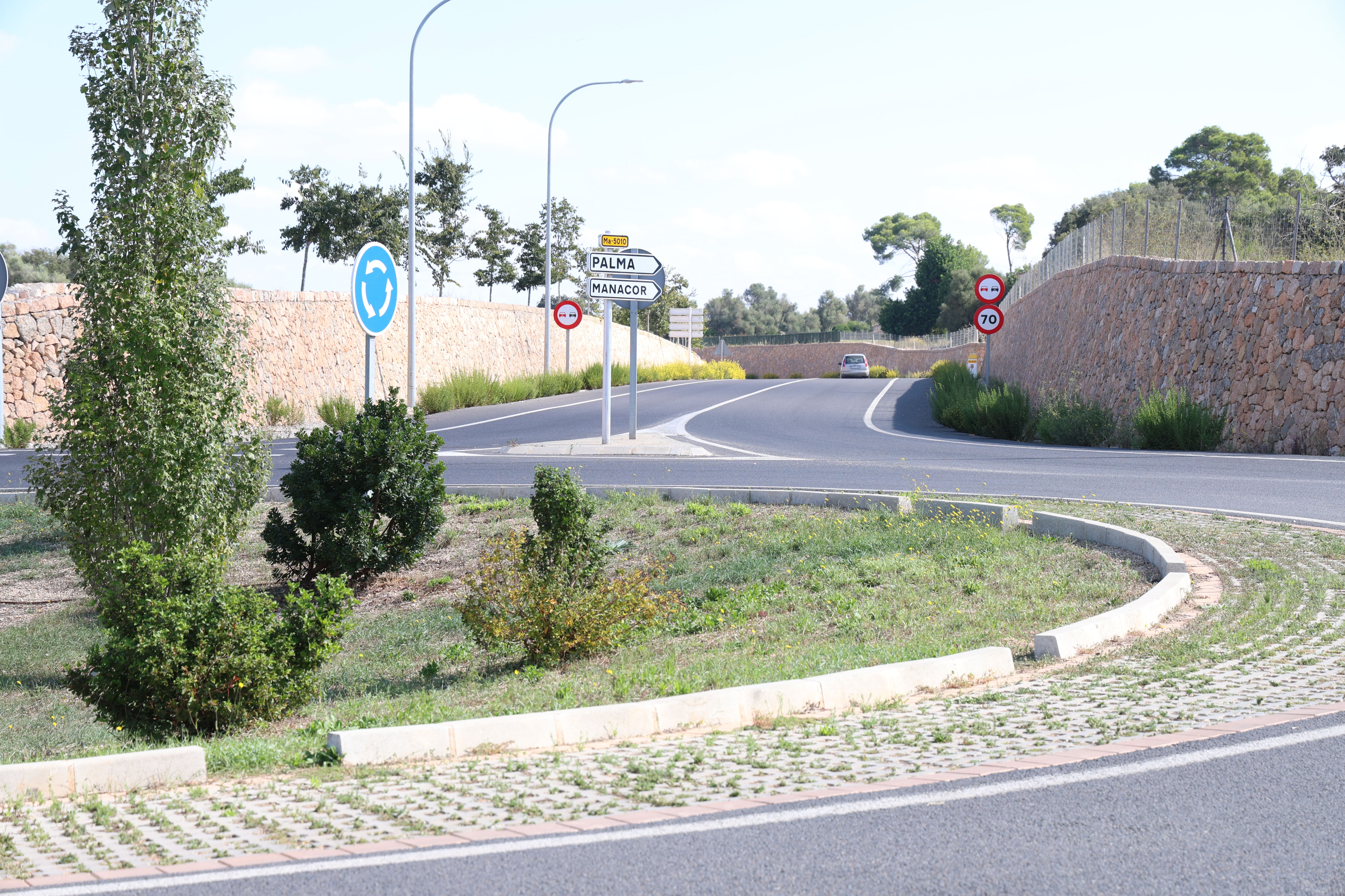 Carretera d’Algaida a Llucmajor.