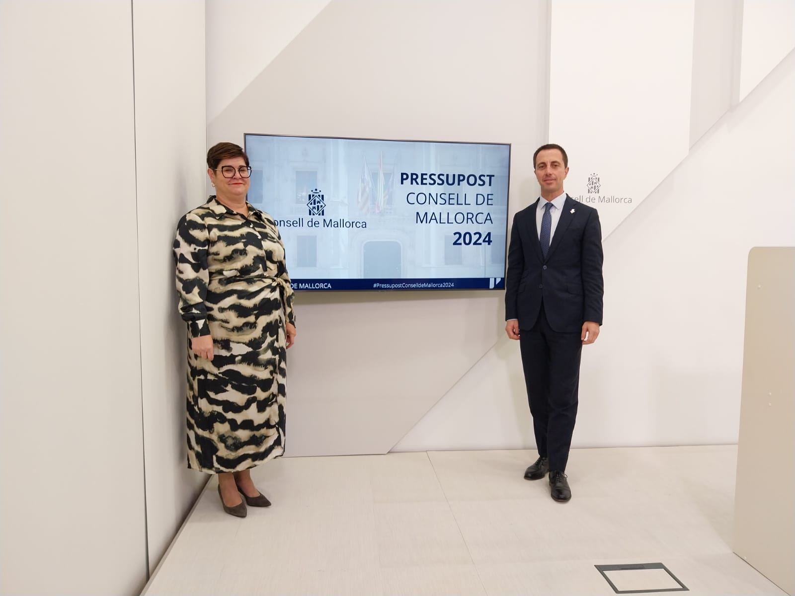 Presentación de los presupuestos del Consell de Mallorca para el 2024.