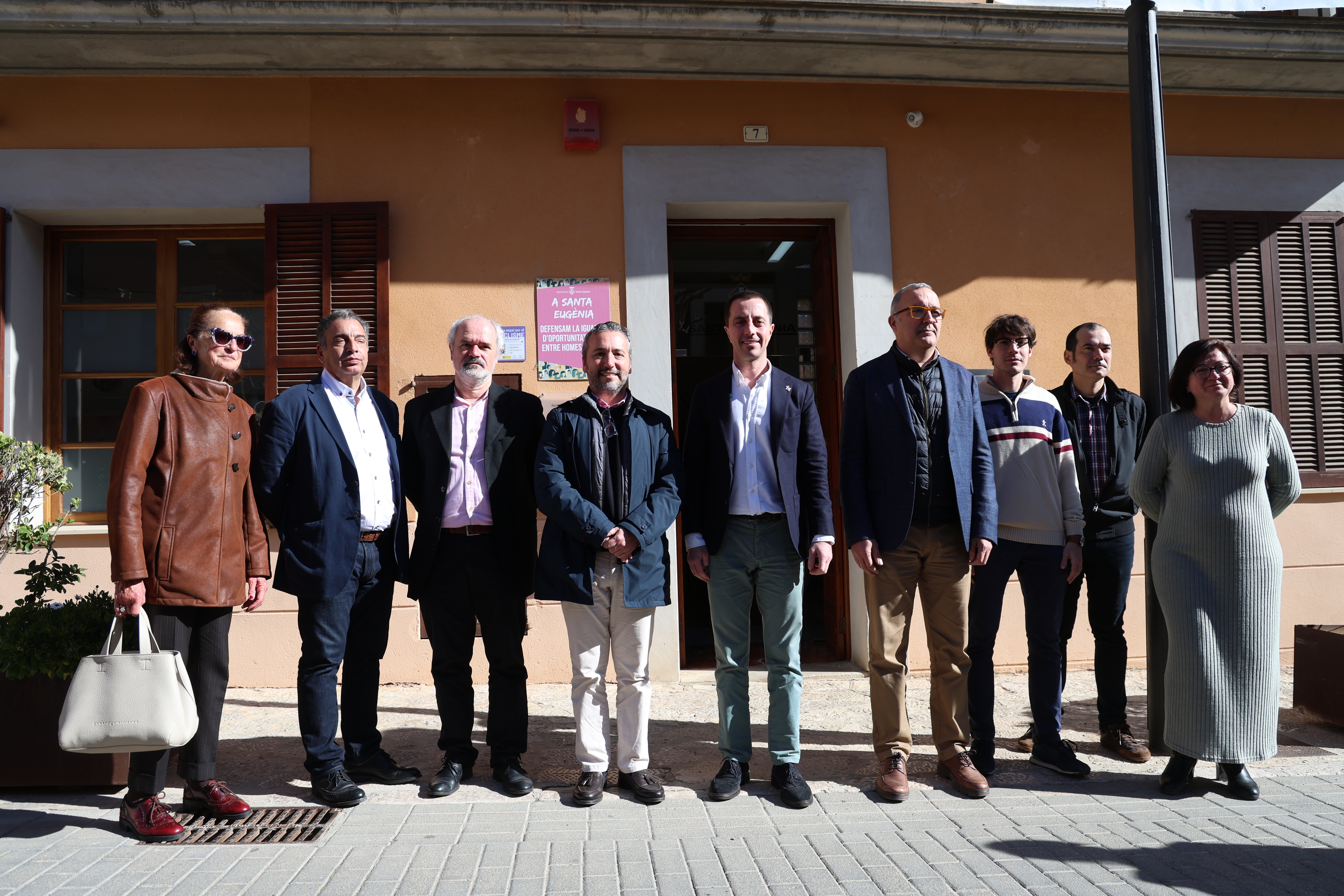 Visita del presidente Galmés a Santa Eugènia.