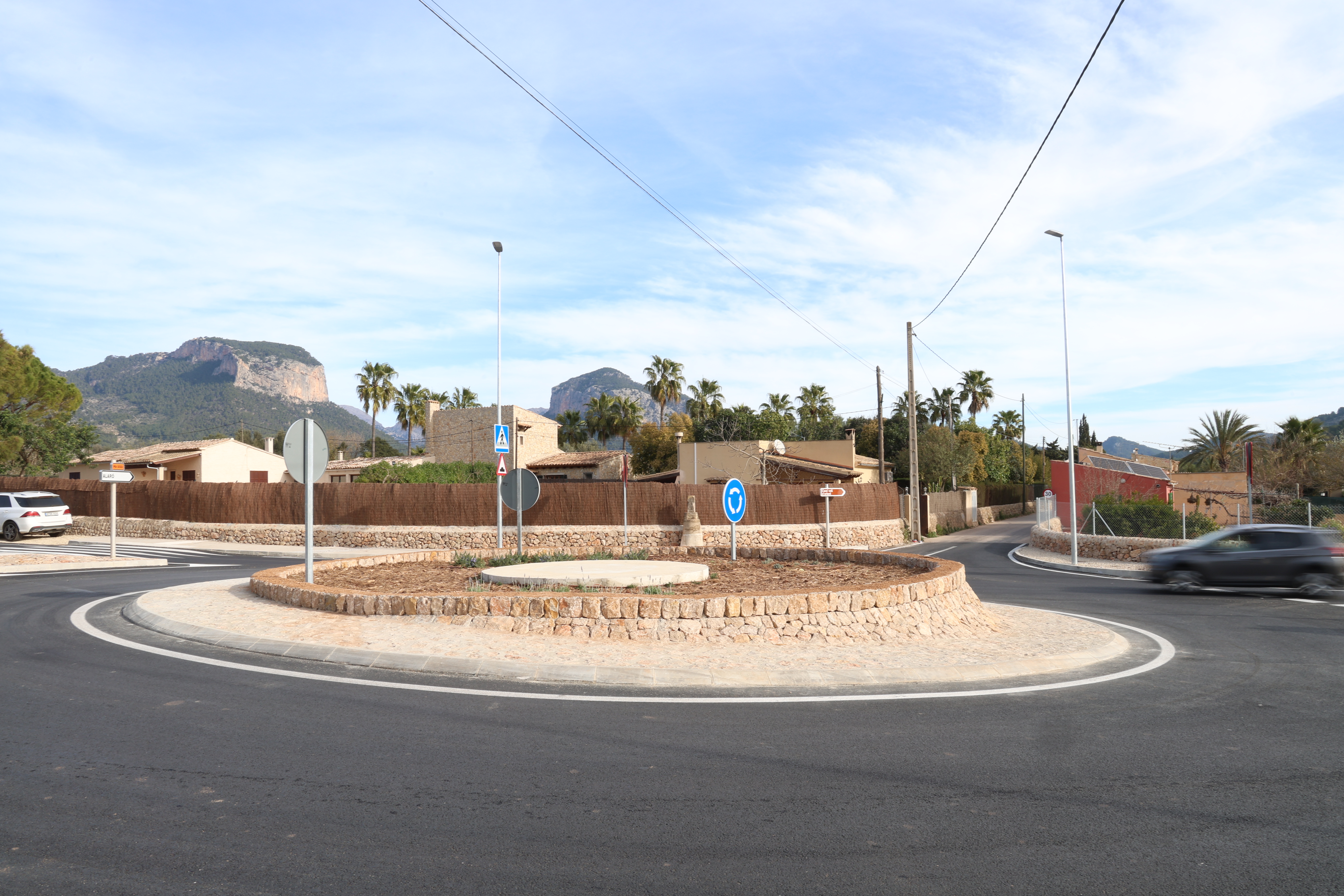Presentació de la rotonda nova d'Alaró.