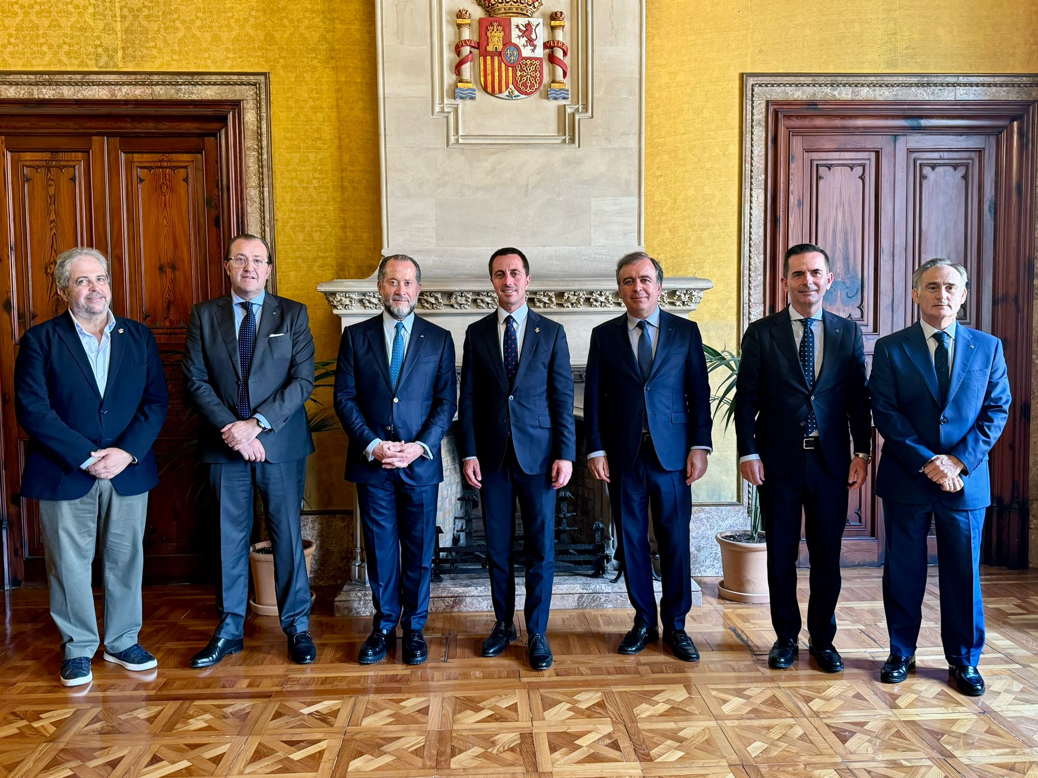 Audiència del president Galmés amb els representants d'ABANCA.