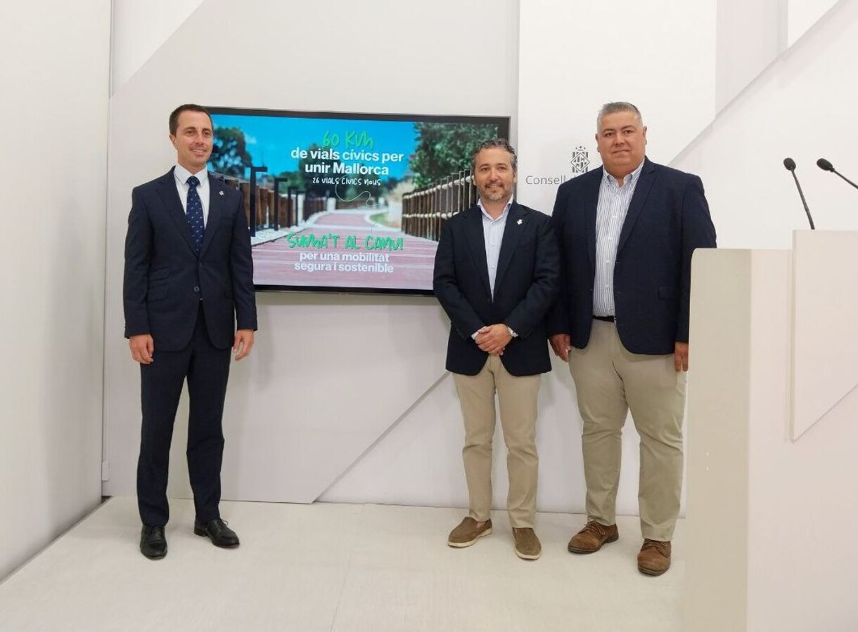 Presentación del Plan de Viales Cívicos a cargo del presidente del Consell de Mallorca, Llorenç Galmés.