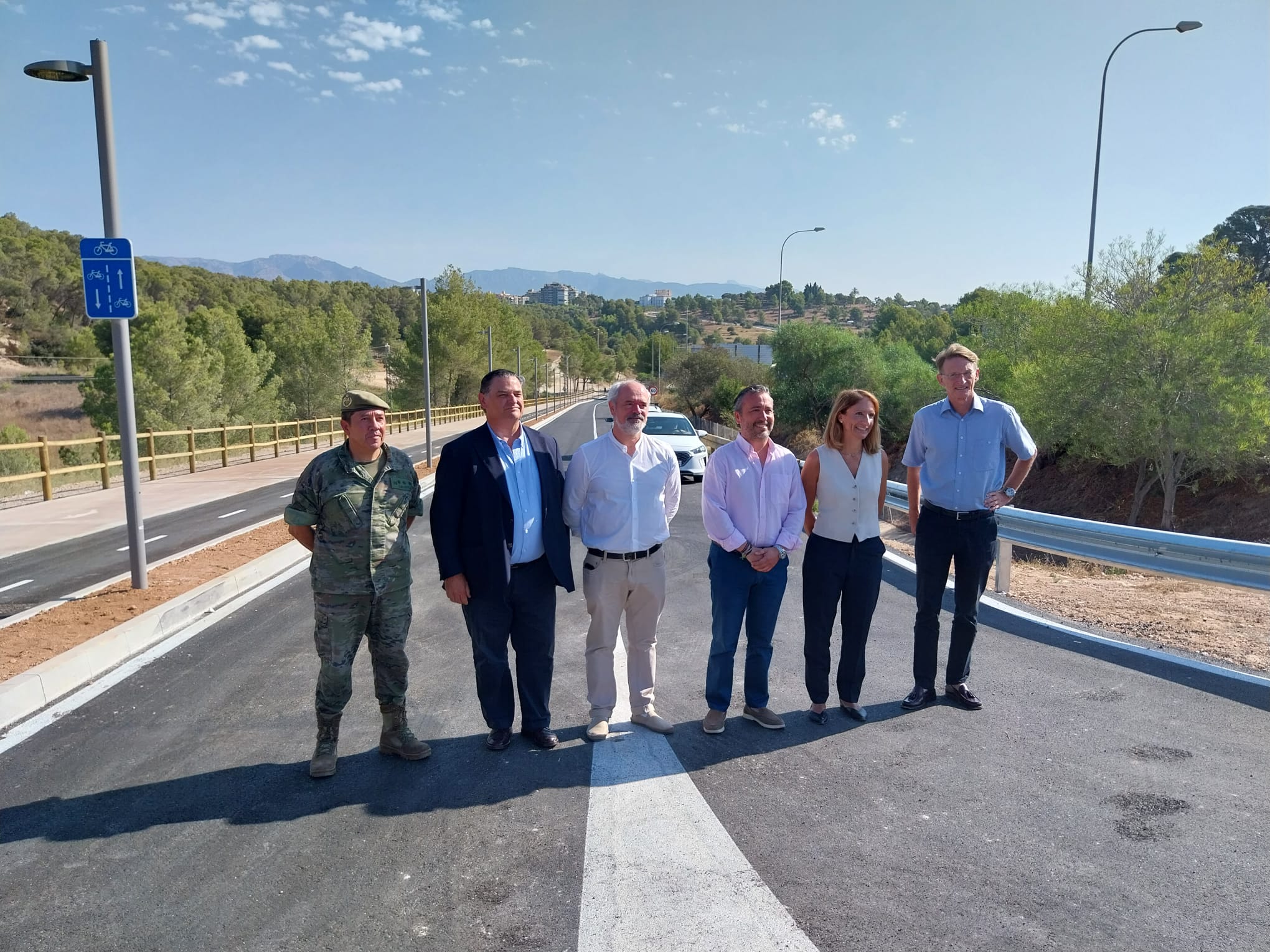 Inauguración de las obras del desdoblamiento del camí dels Reis y la reforma de la rotonda de acceso a Génova.
